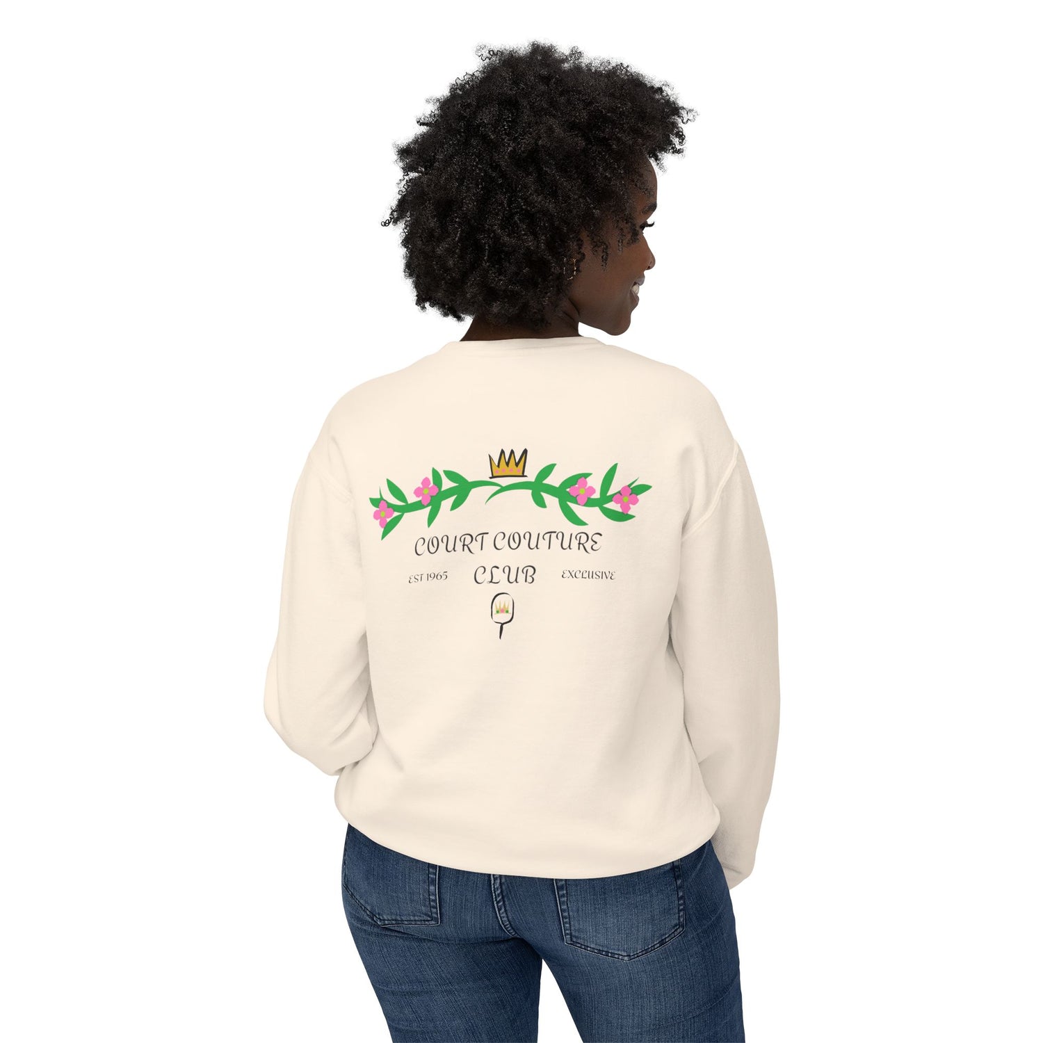 Pickleball Women's Lightweight Sweatshirt - Court Couture Club Design