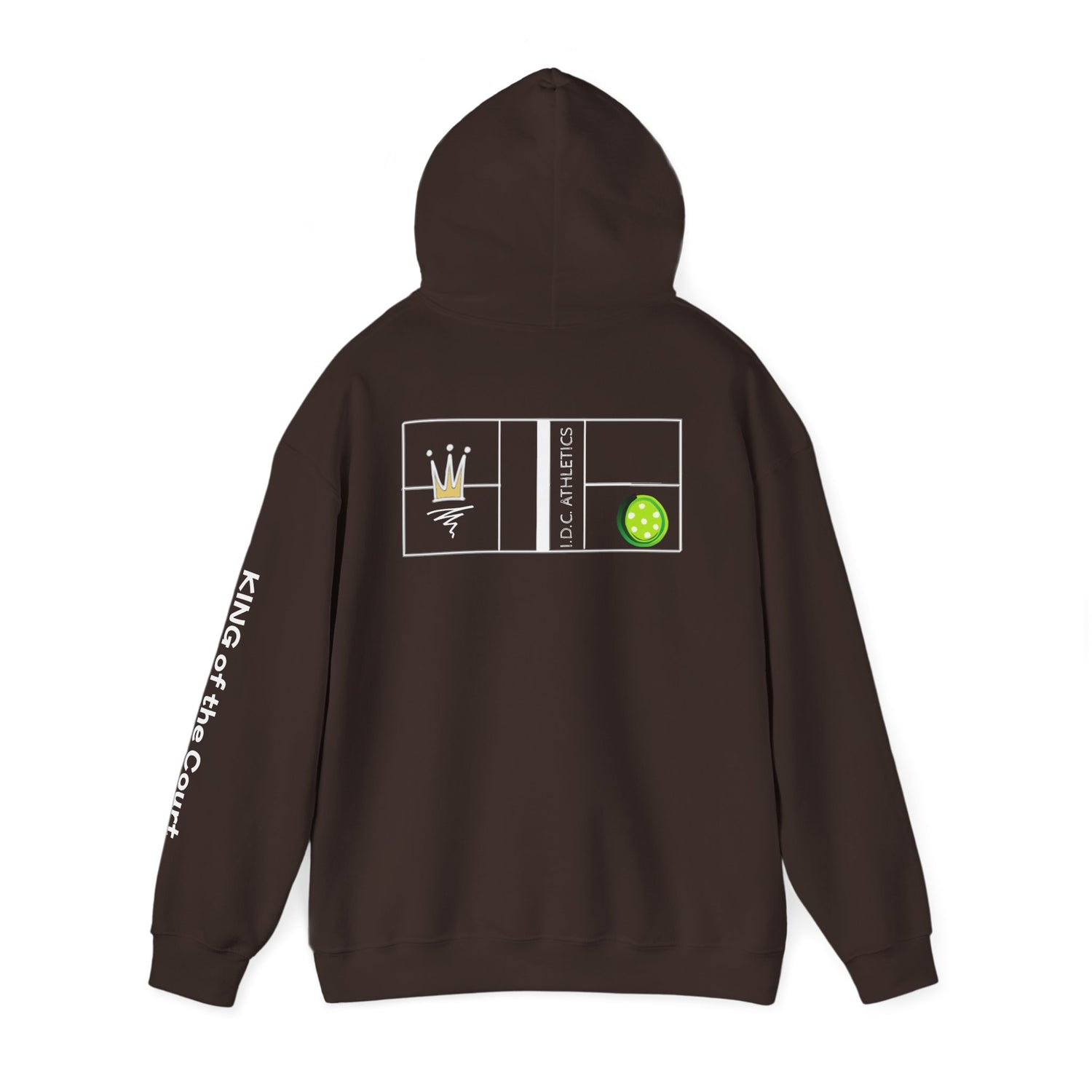 Pickleball Hoodie - King of the Court Design - Men's Sweatshirt