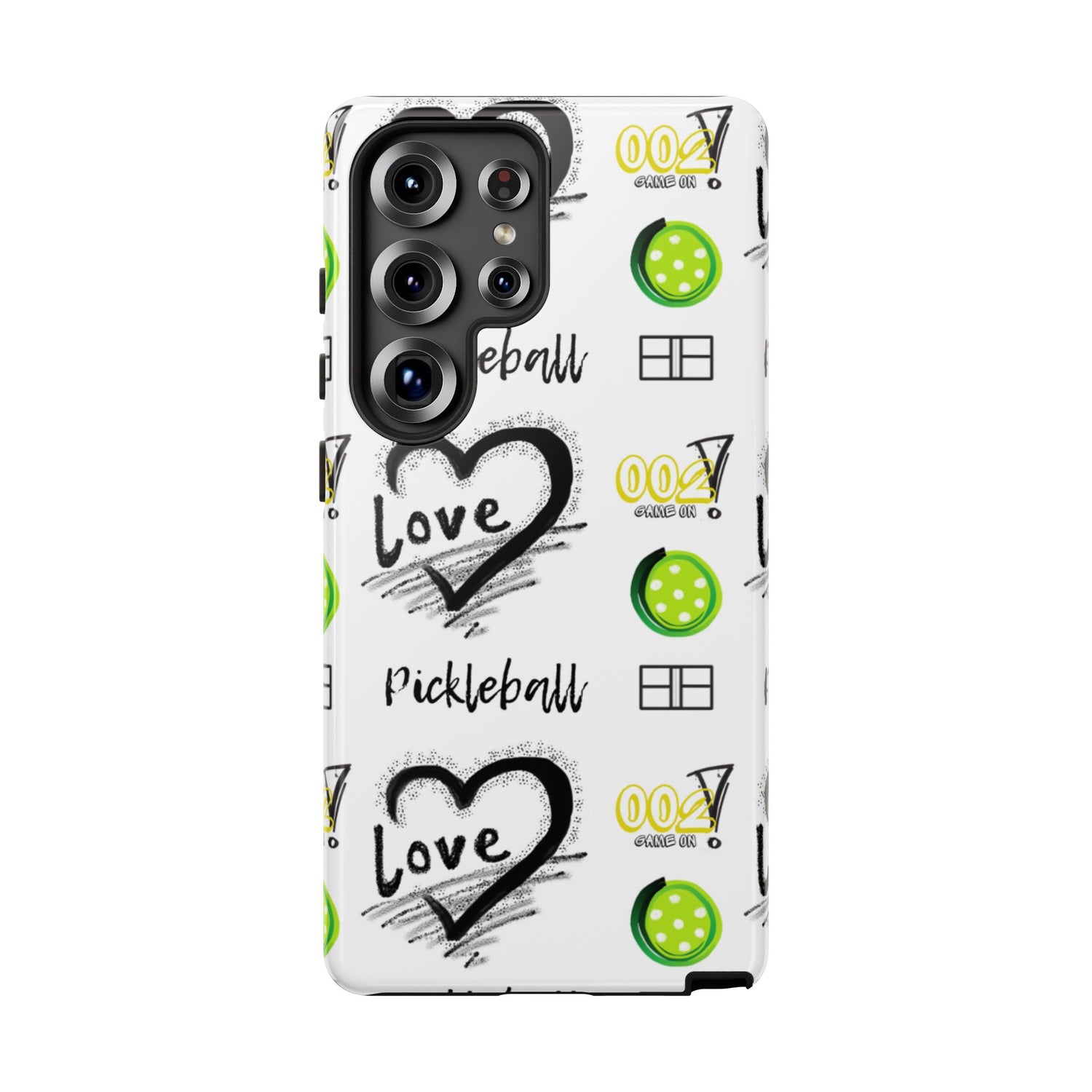 Pickleball Love Tough Android Samsung Phone Case - Fun & Durable Sport Accessory