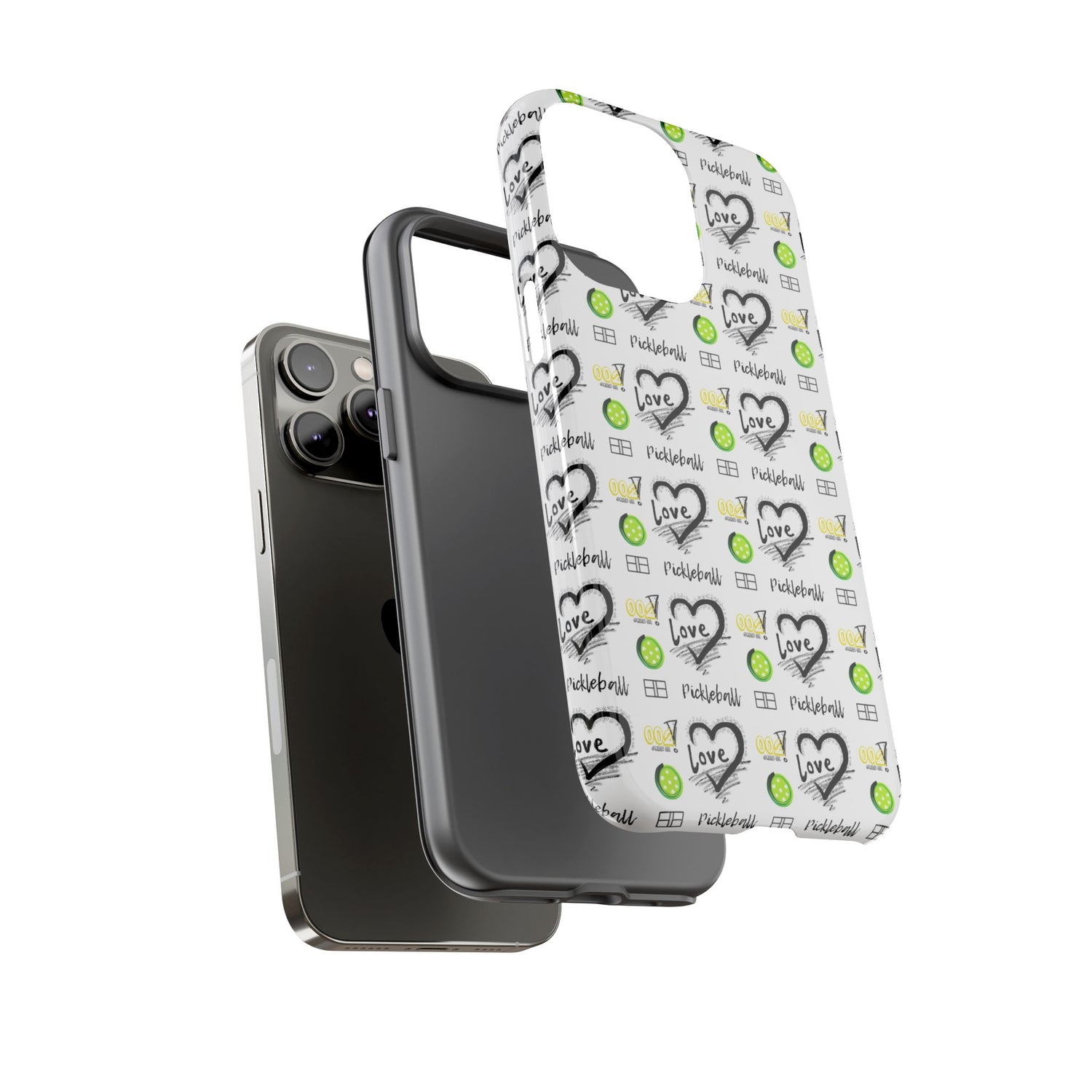 Pickleball Love Tough iPhone Case - Fun & Durable Sport Accessory