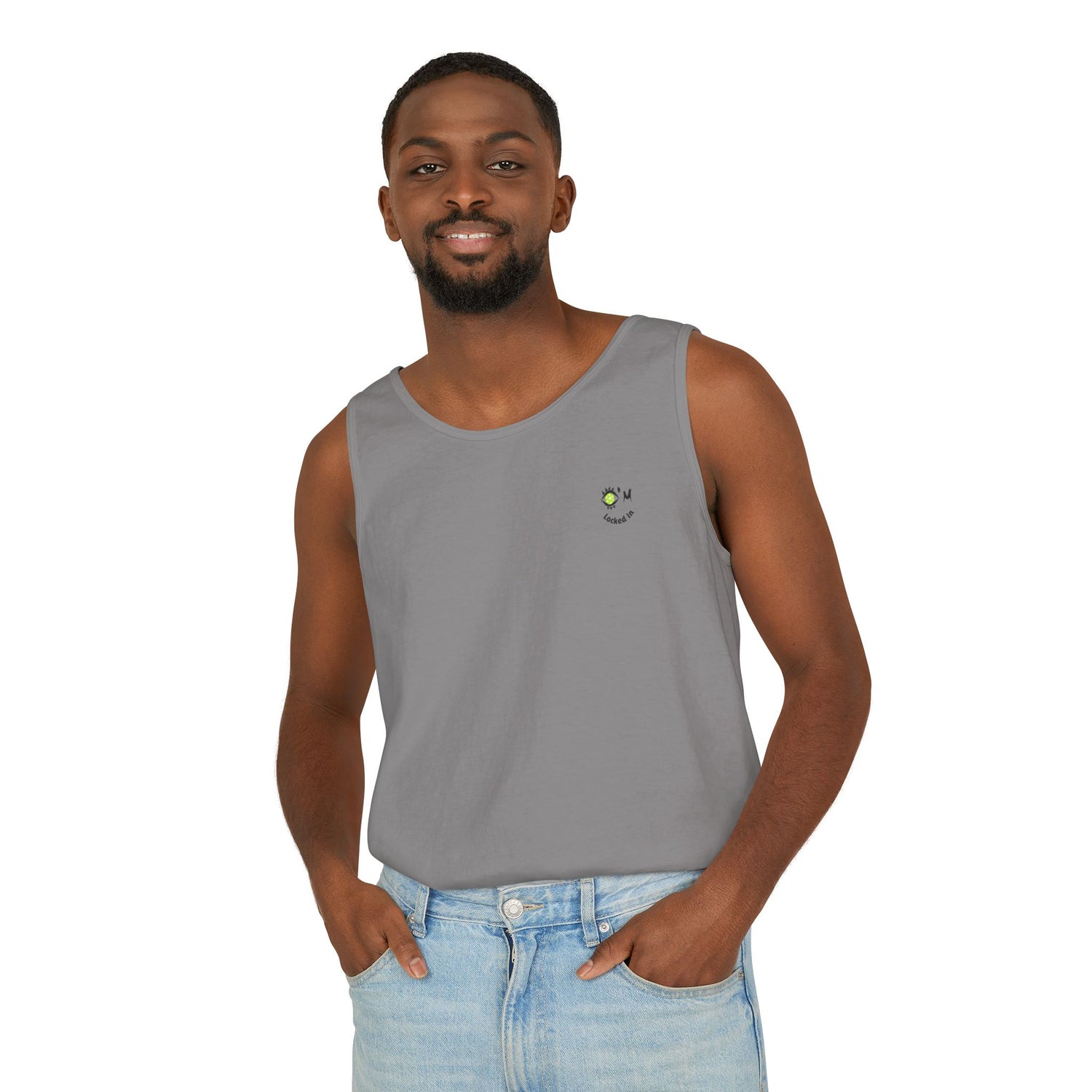 Men's Tank Top Apparel - Pickleball Enthusiast 'I'm Locked In' Design
