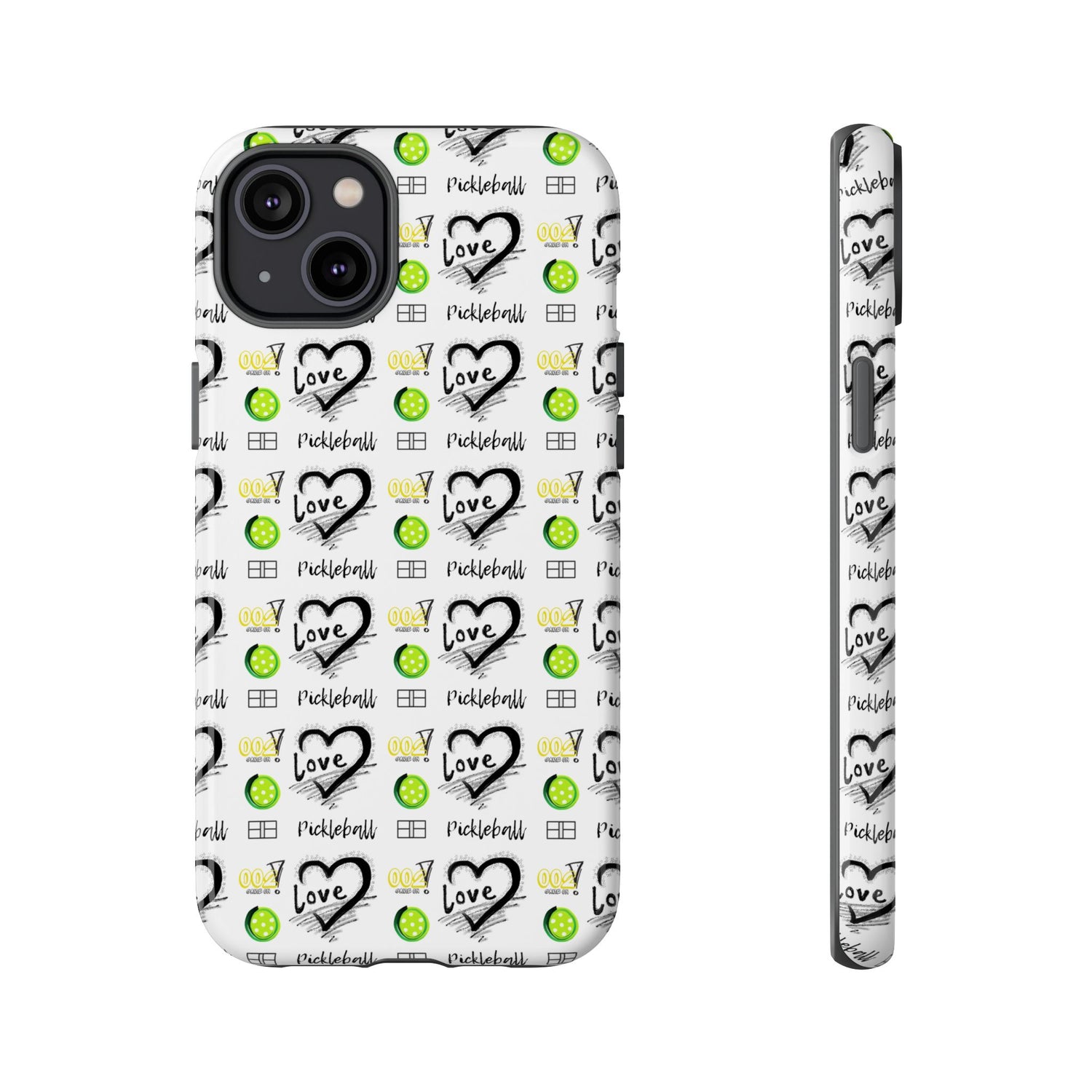 Pickleball Love Tough iPhone Case - Fun & Durable Sport Accessory