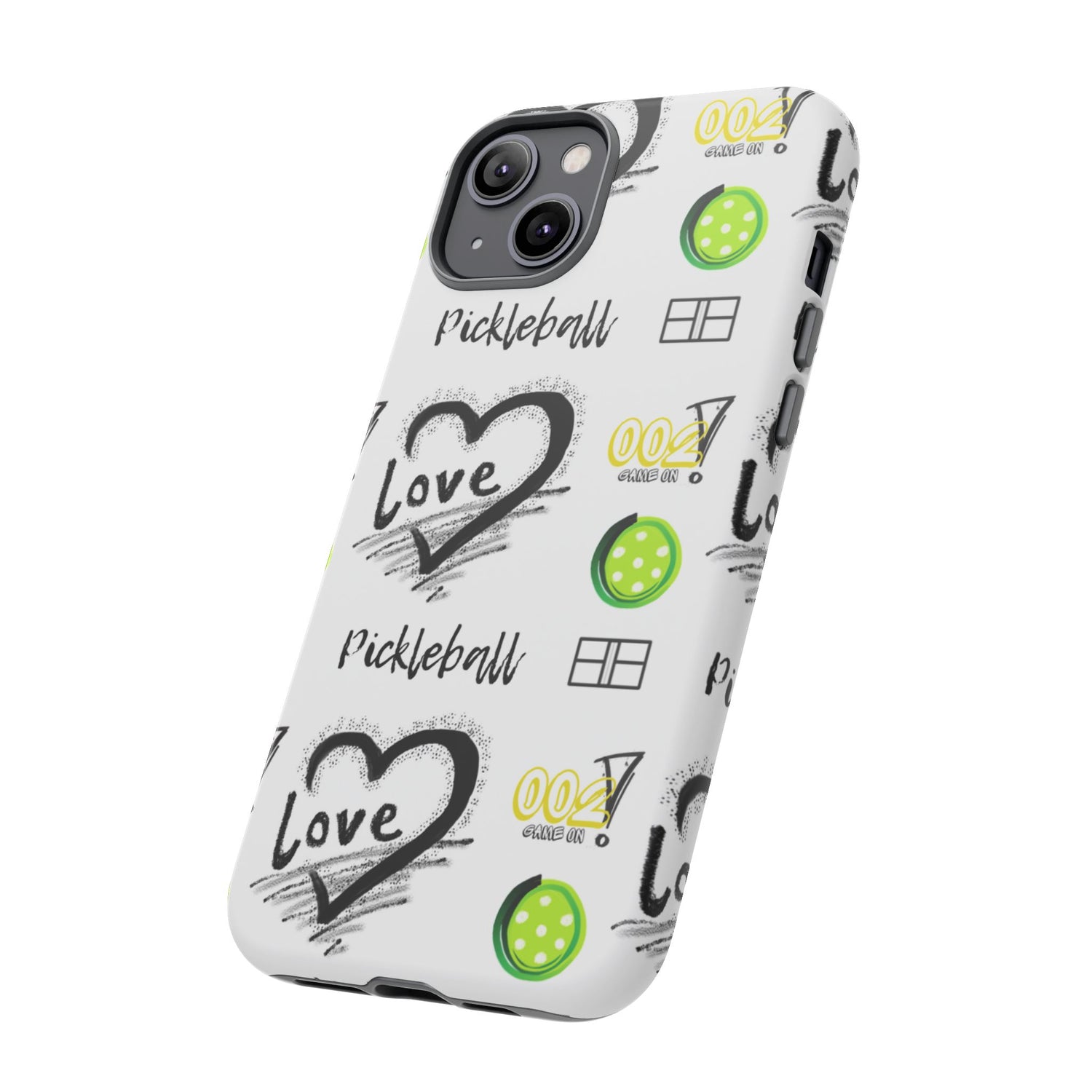 Pickleball Love Tough iPhone Case - Fun & Durable Sport Accessory