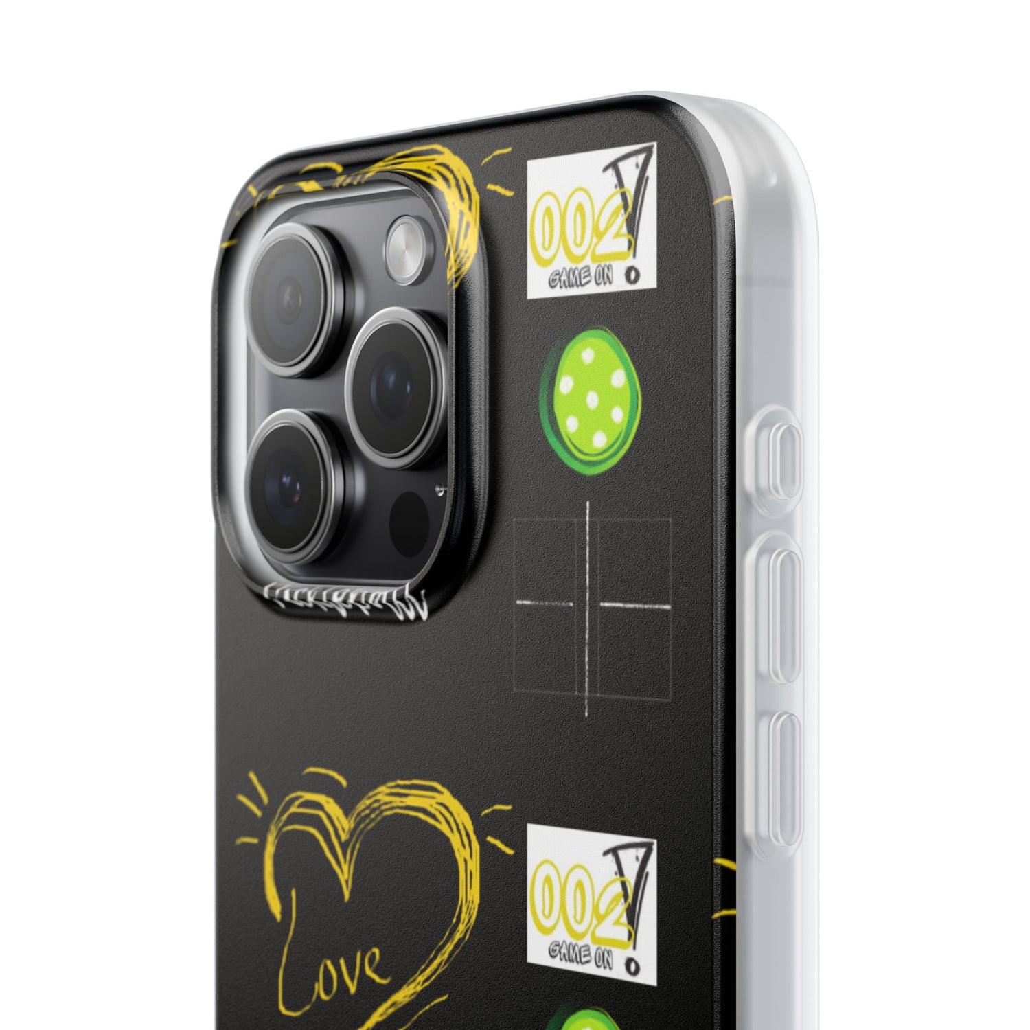 Pickleball Love Flexi iPhone Case - Stylish Phone Protection for Fashion-Forward Individuals