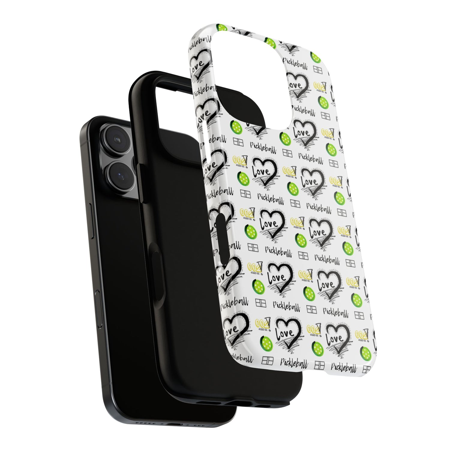 Pickleball Love Tough iPhone Case - Fun & Durable Sport Accessory
