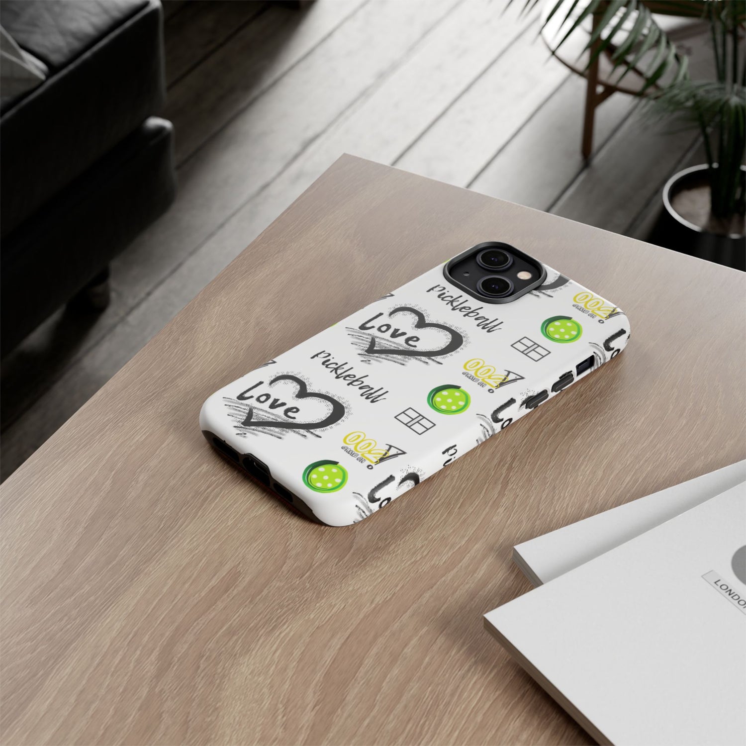 Pickleball Love Tough iPhone Case - Fun & Durable Sport Accessory