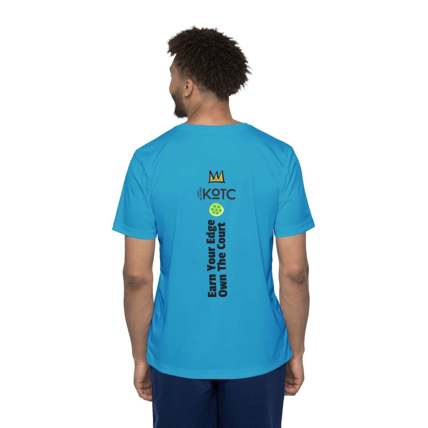 Men's Sports Jersey Tee - Pickleball Enthusiast Earn Your Edge Own The Court Design