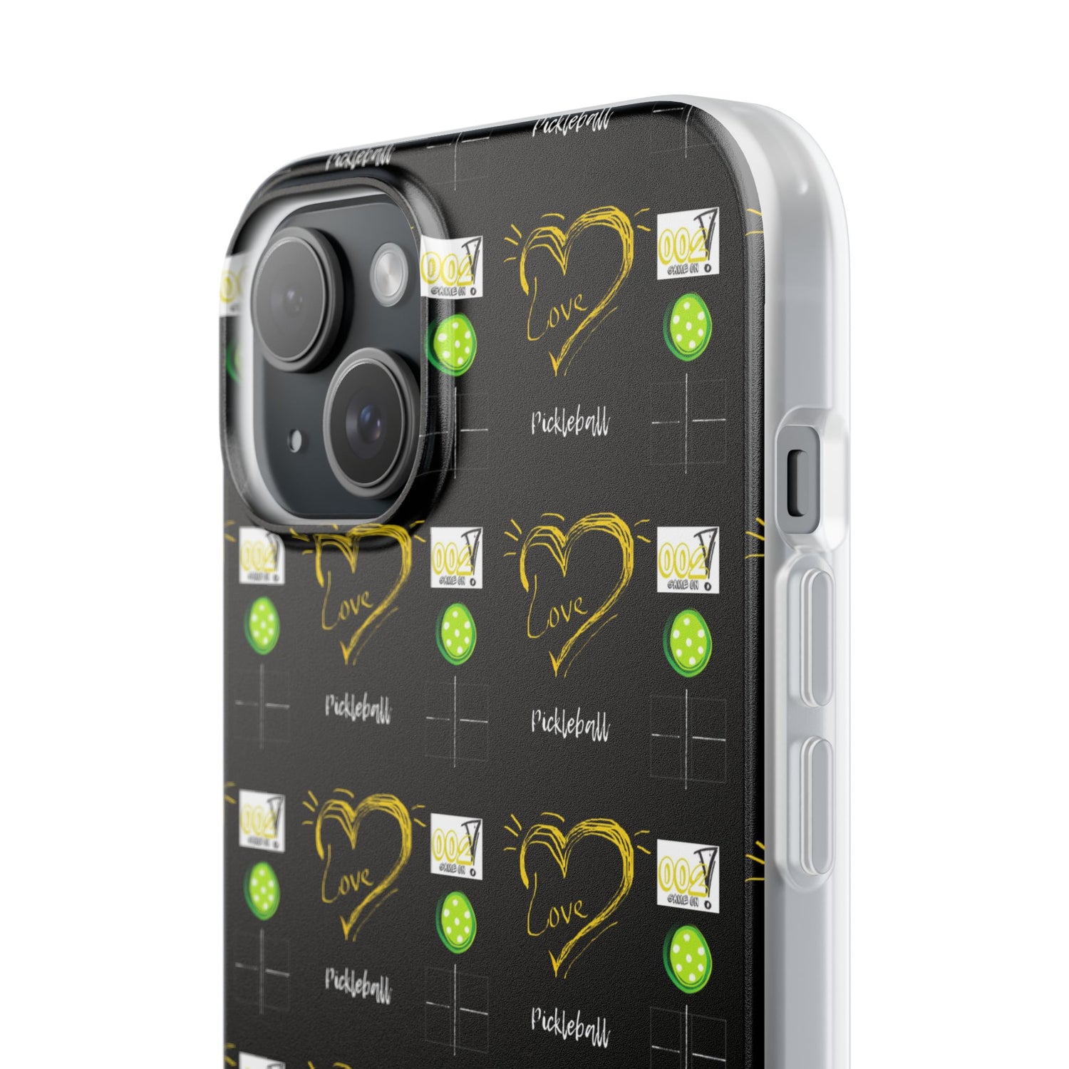 Pickleball Love Flexi iPhone Case - Stylish Phone Protection for Fashion-Forward Individuals