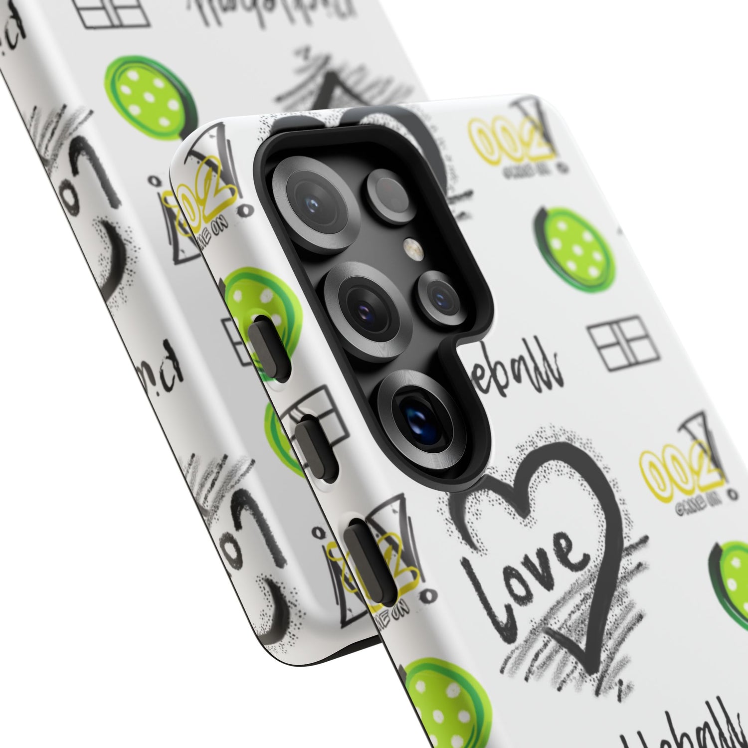 Pickleball Love Tough Android Samsung Phone Case - Fun & Durable Sport Accessory