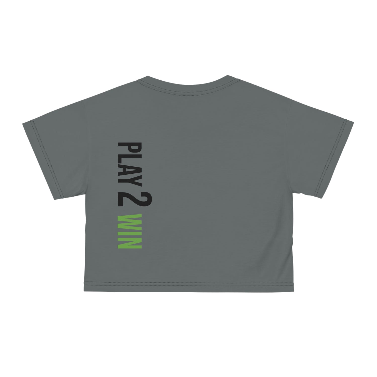 Women's Crop Top - Play 2 Win Design - Women's Pickleball Apparel