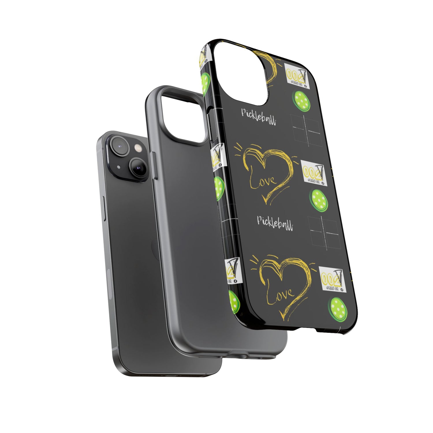Pickleball Love Tough iPhone Case - Fun & Durable Sport Accessory