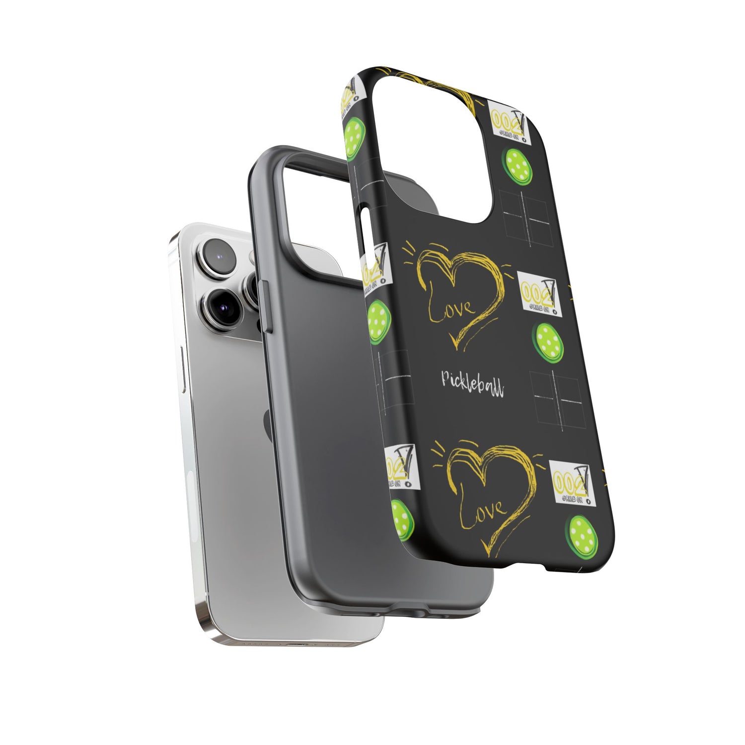 Pickleball Love Tough iPhone Case - Fun & Durable Sport Accessory