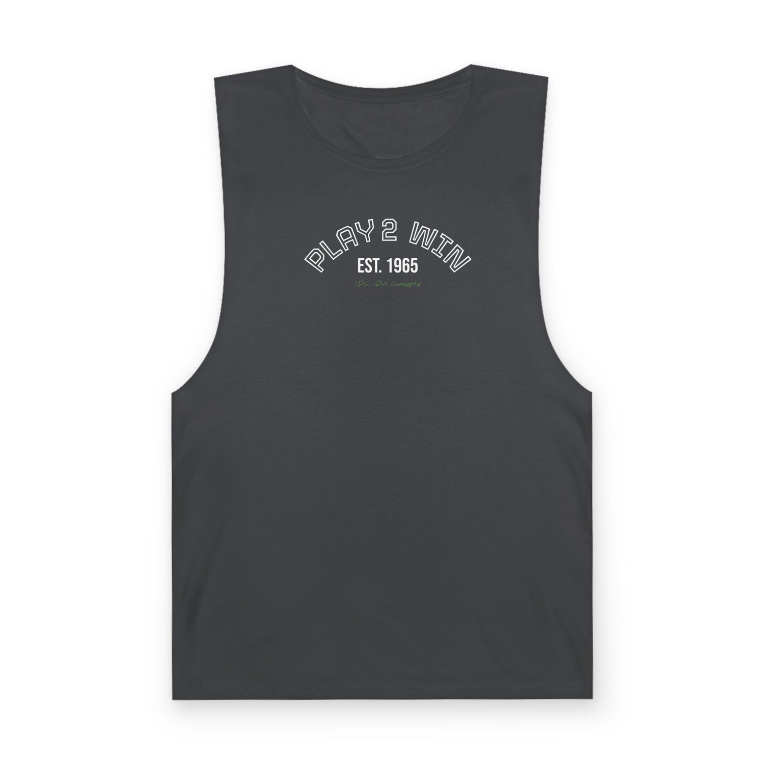 Men's Tank Top Apparel - Pickleball Play 2 Win Design