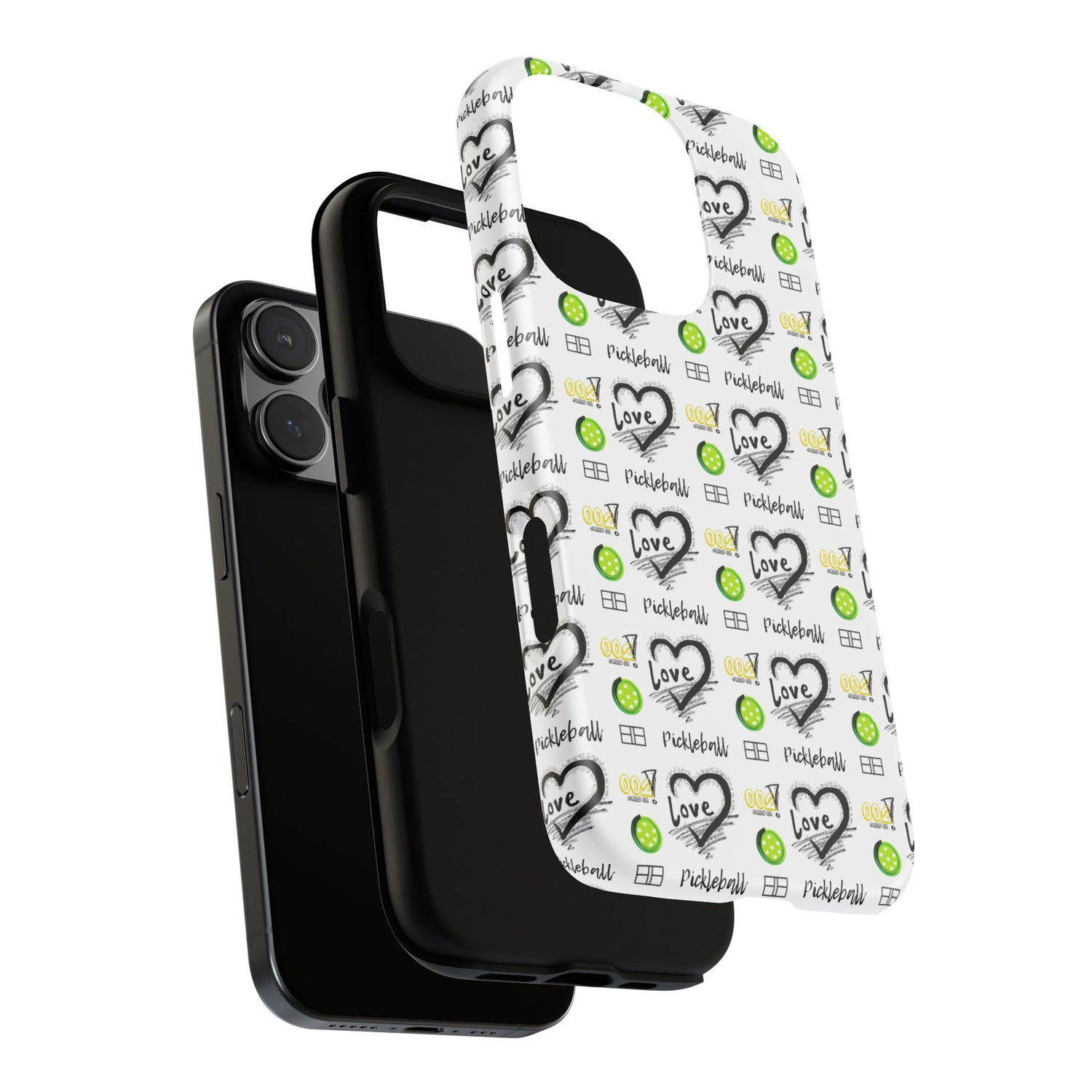 Pickleball Love Tough iPhone Case - Fun & Durable Sport Accessory