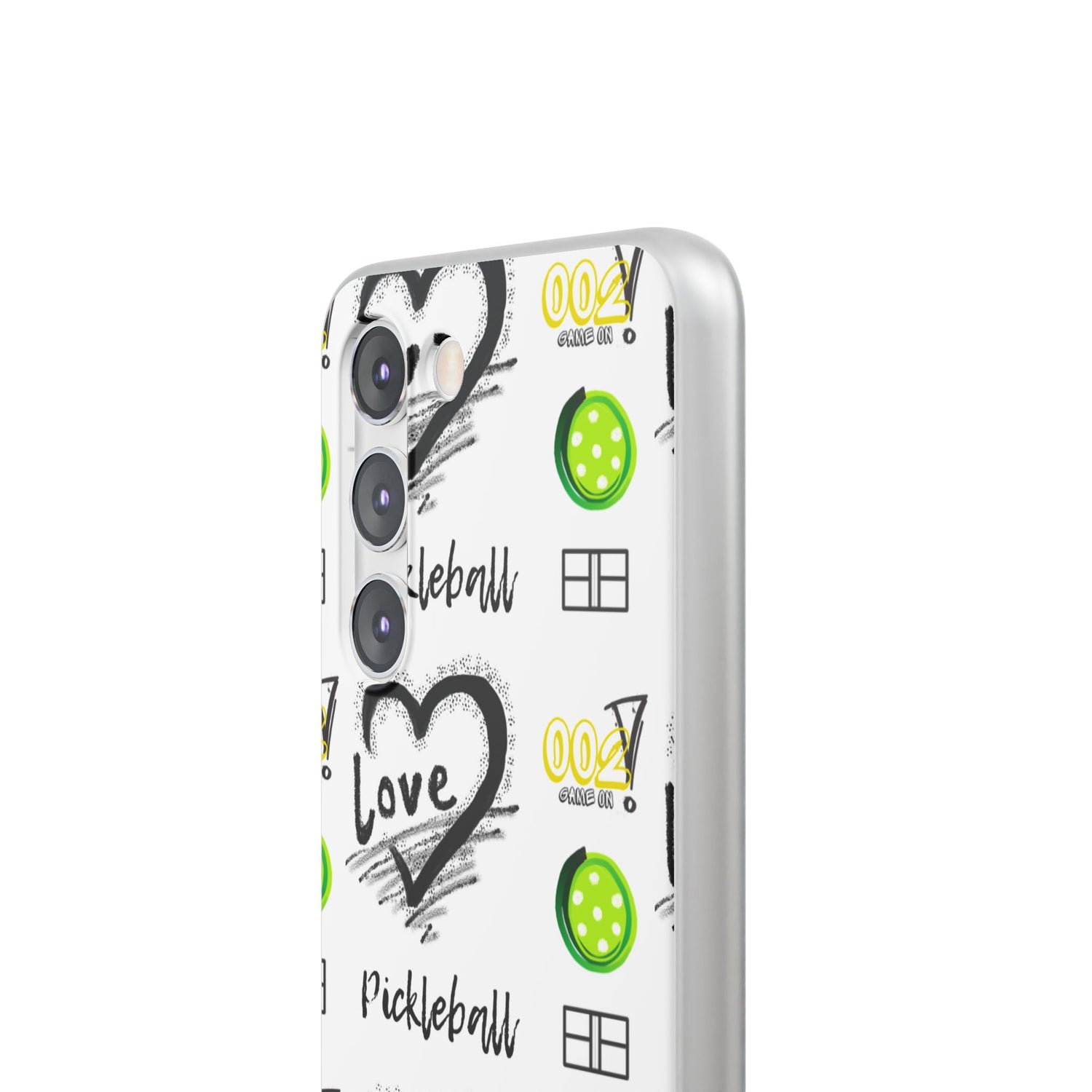 Pickleball Love Flexi Android Samsung Phone Case - Stylish Phone Protection for Fashion-Forward Individuals