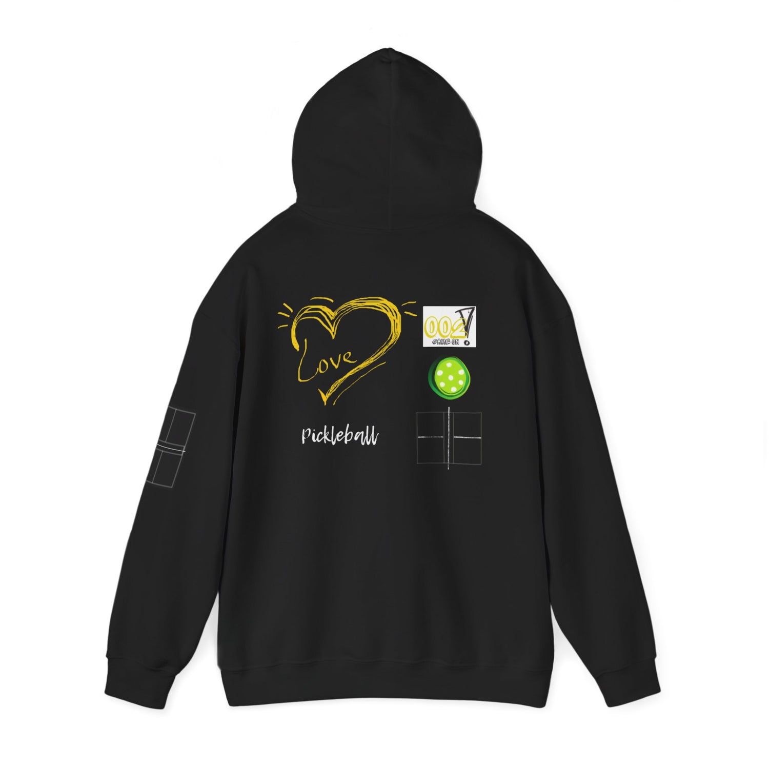 Unisex Pickleball Hoodie Apparel - LOVE Pickleball