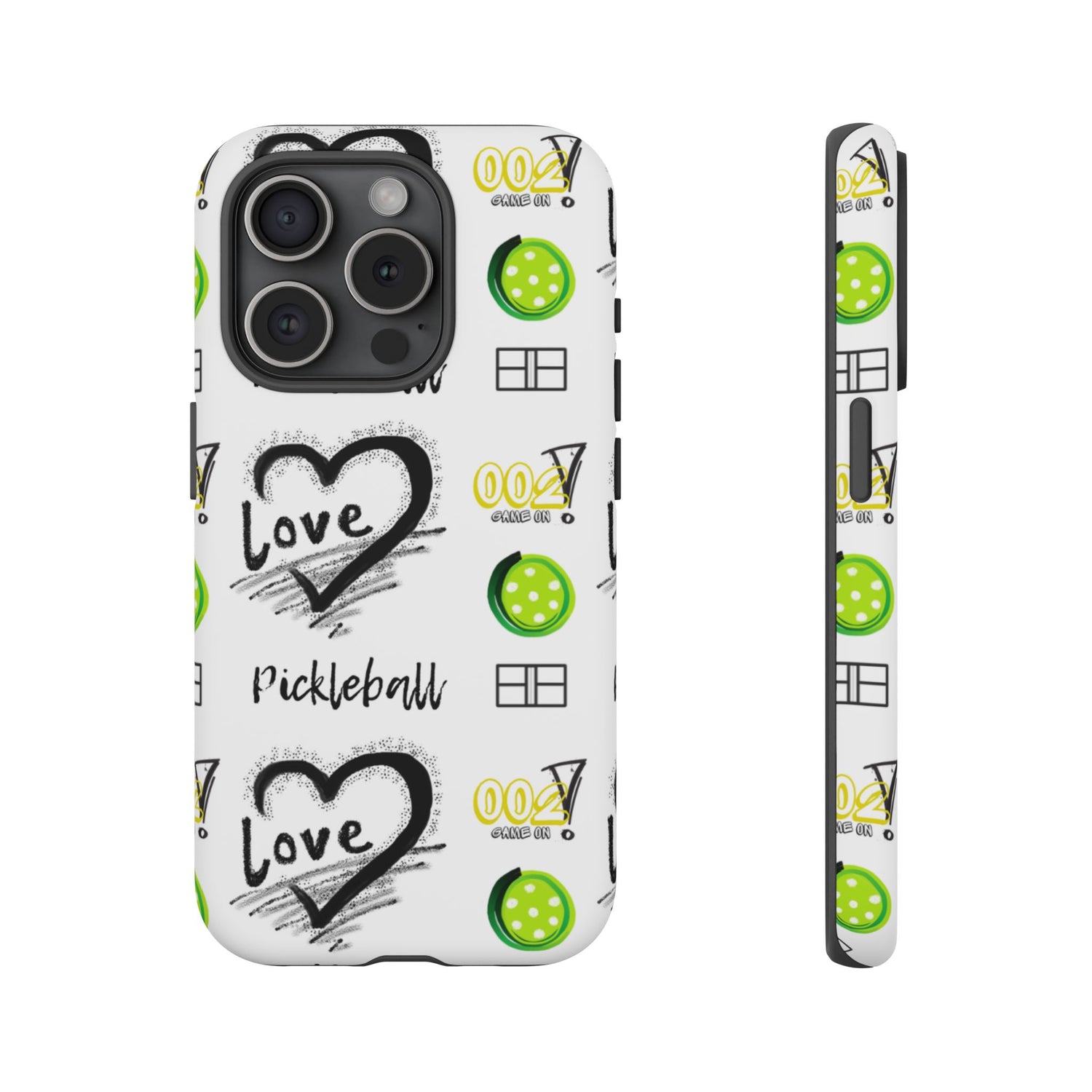 Pickleball Love Tough iPhone Case - Fun & Durable Sport Accessory