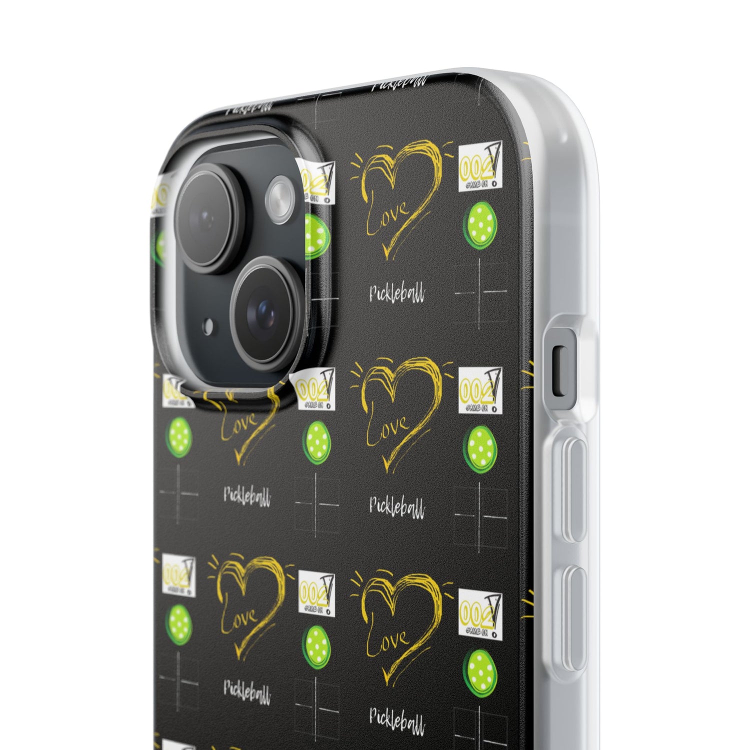 Pickleball Love Flexi iPhone Case - Stylish Phone Protection for Fashion-Forward Individuals