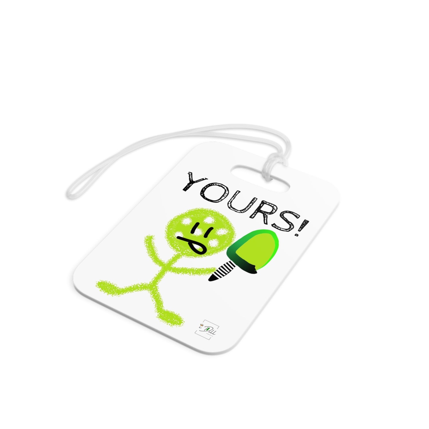 Playful Pickleball Luggage Tag - "YOURS!" Travel Accessories for Kids and Adults