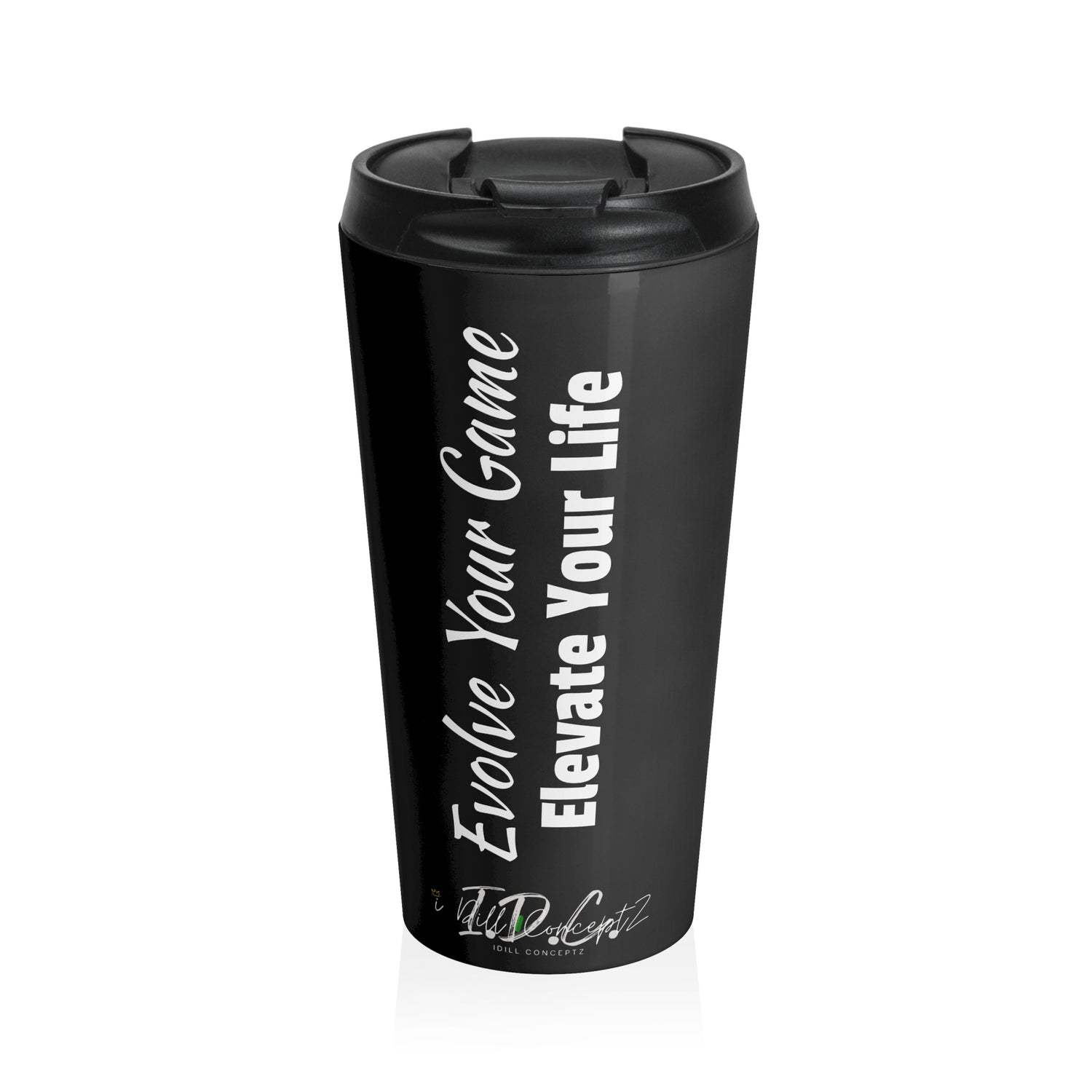 Pickleball Travel Mug - 'Evolve Your Game Elevate Your Life' Design