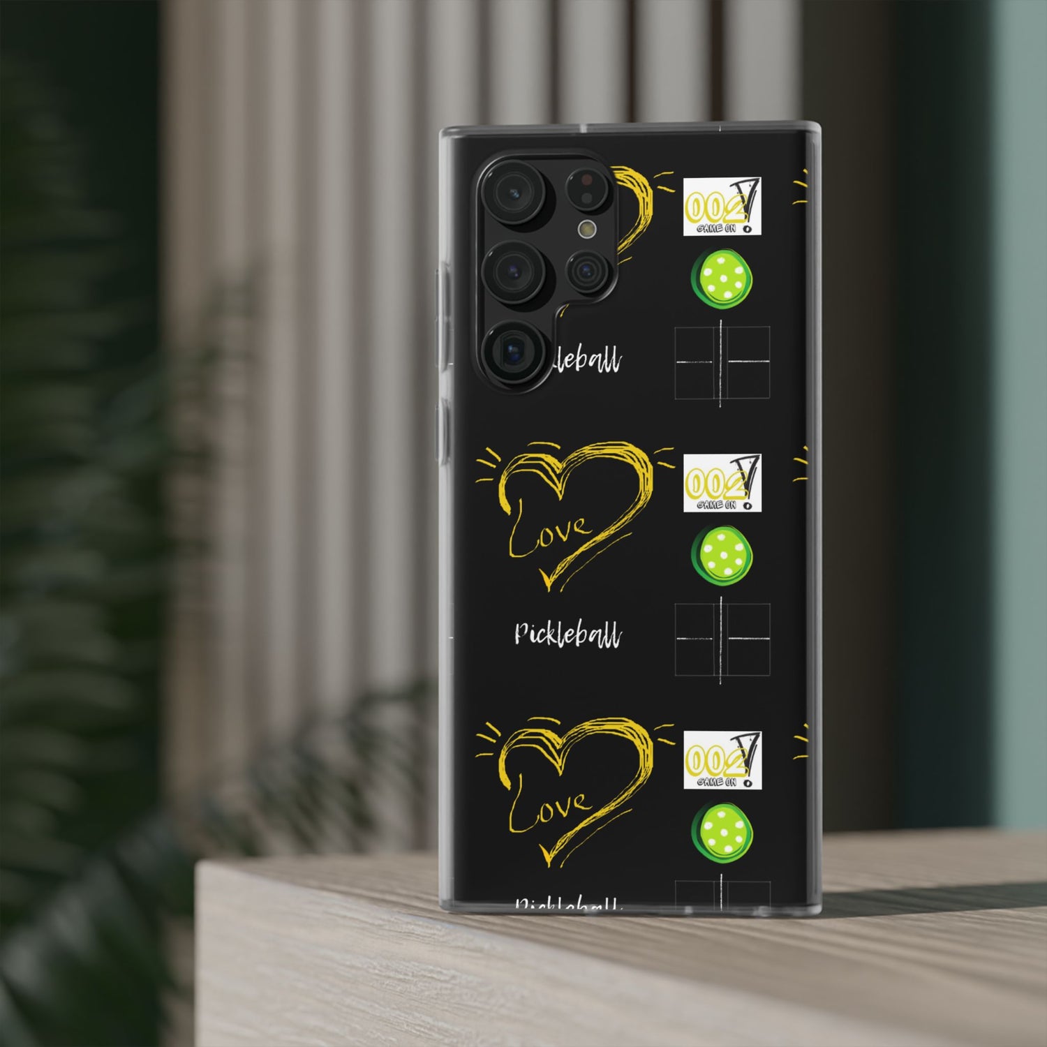 Pickleball Love Flexi Android Samsung Phone Case - Pickleball Phone Case