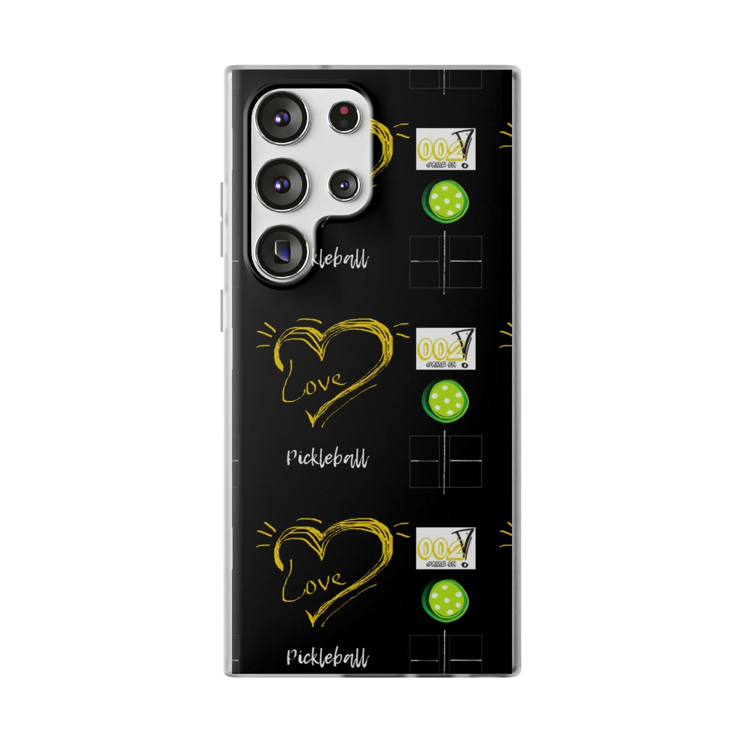 Pickleball Love Flexi Android Samsung Phone Case - Pickleball Phone Case