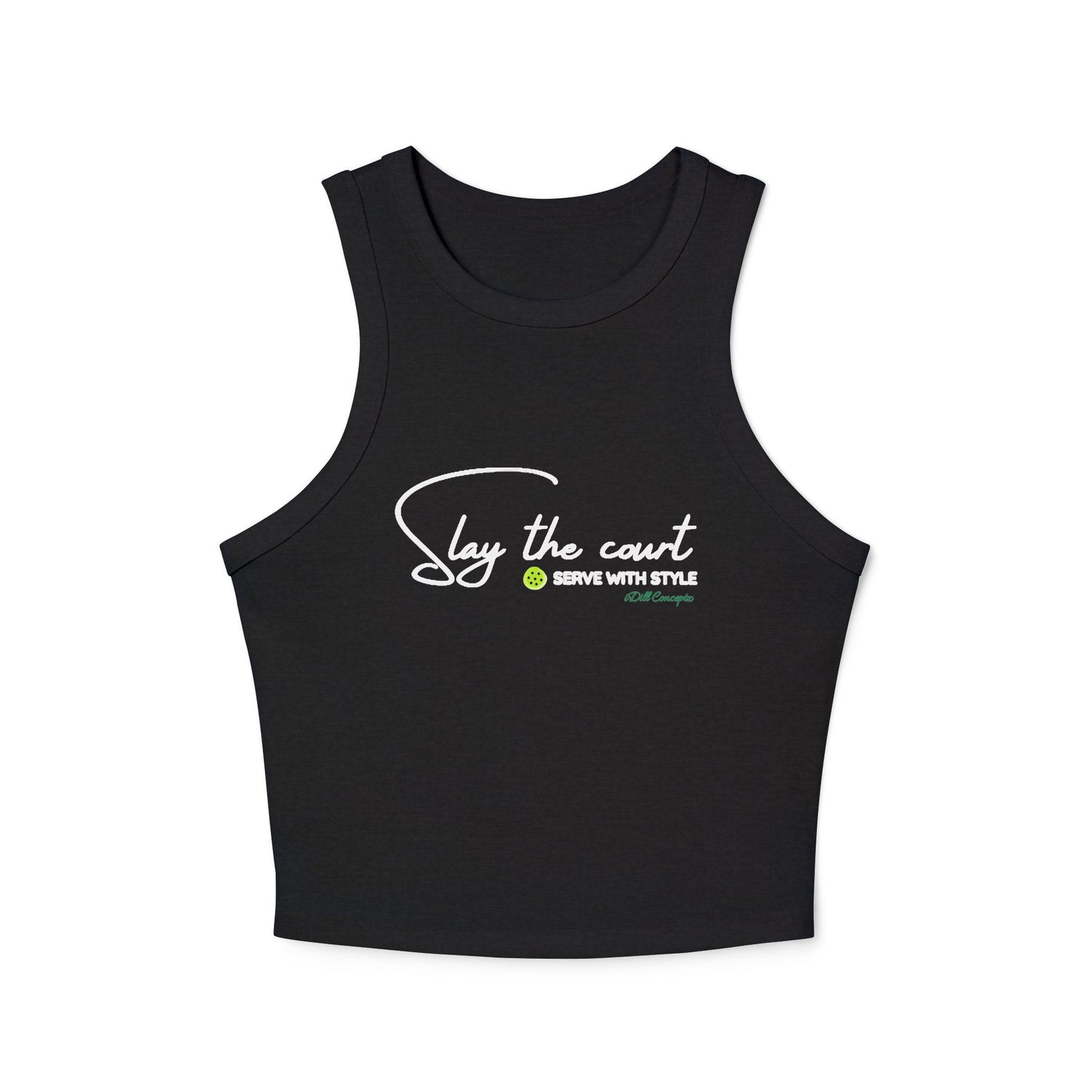 Women's Pickleball Slay the Court, Serve with Style Design - Women's Tank Top - Micro Rib Women's Tank