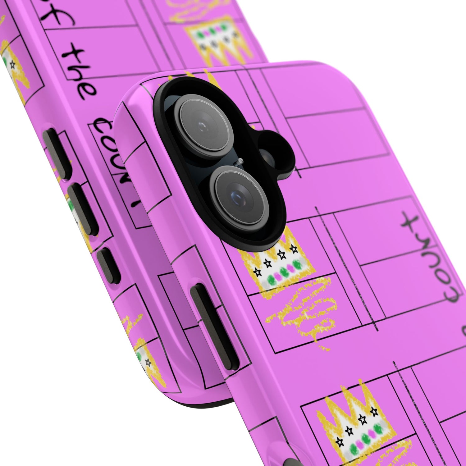 Pickleball Queen of the Court Pink Tough iPhone Case - Fun & Durable Sport Accessory