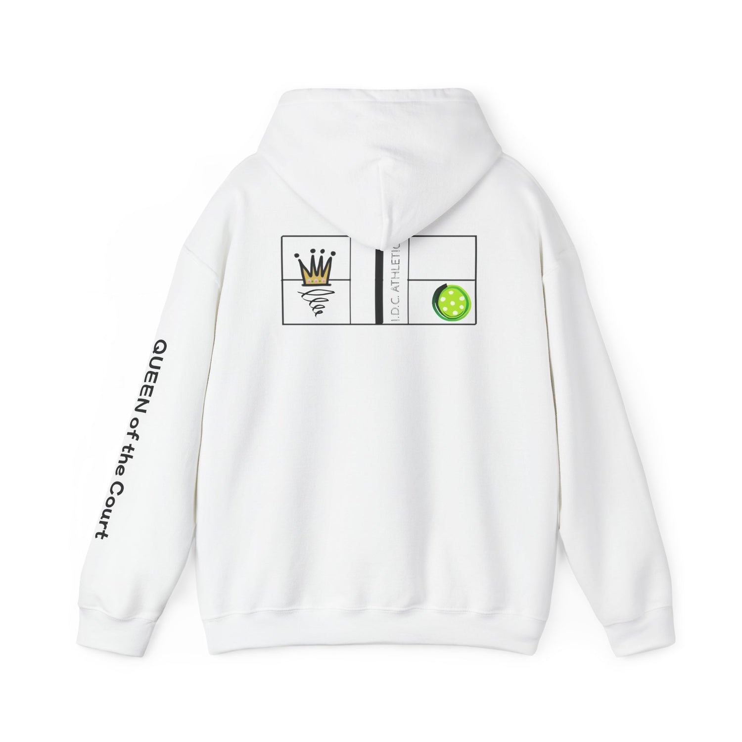 Pickleball Hoodie - Queen of the Court Design - Women's Sweatshirt