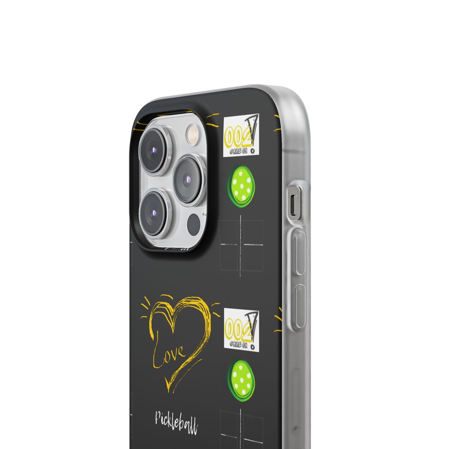 Pickleball Love Flexi iPhone Case - Stylish Phone Protection for Fashion-Forward Individuals