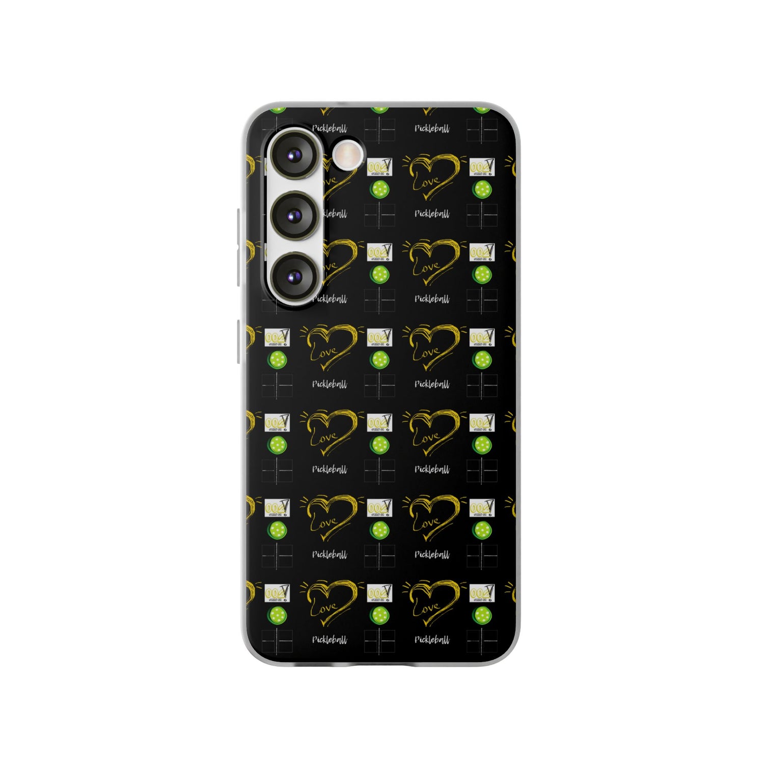 Pickleball Love Flexi Android Samsung Phone Case - Pickleball Phone Case