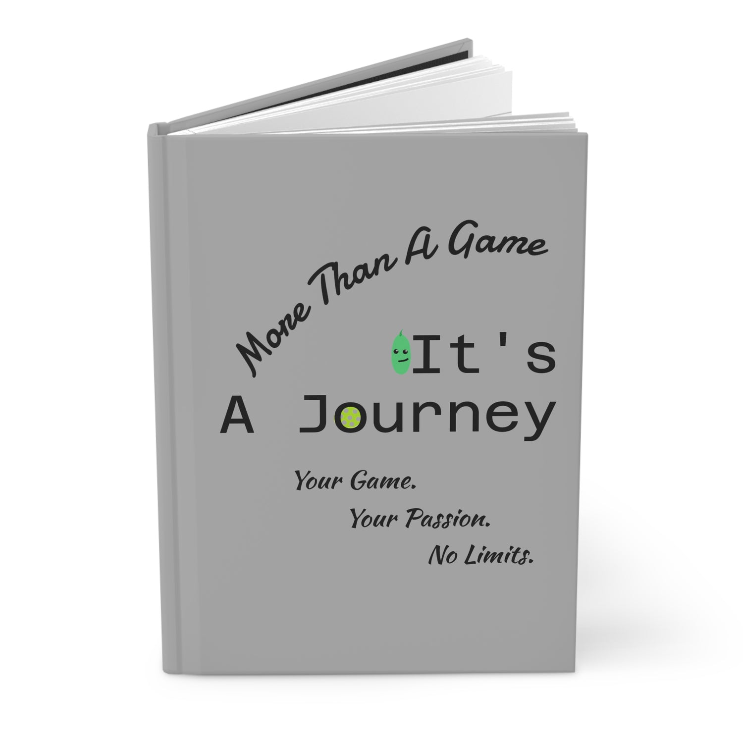 Pickleball Hardcover Journal Matte - 'More Than A Game It's A Journey' Design - Enthusiast Gift & Present
