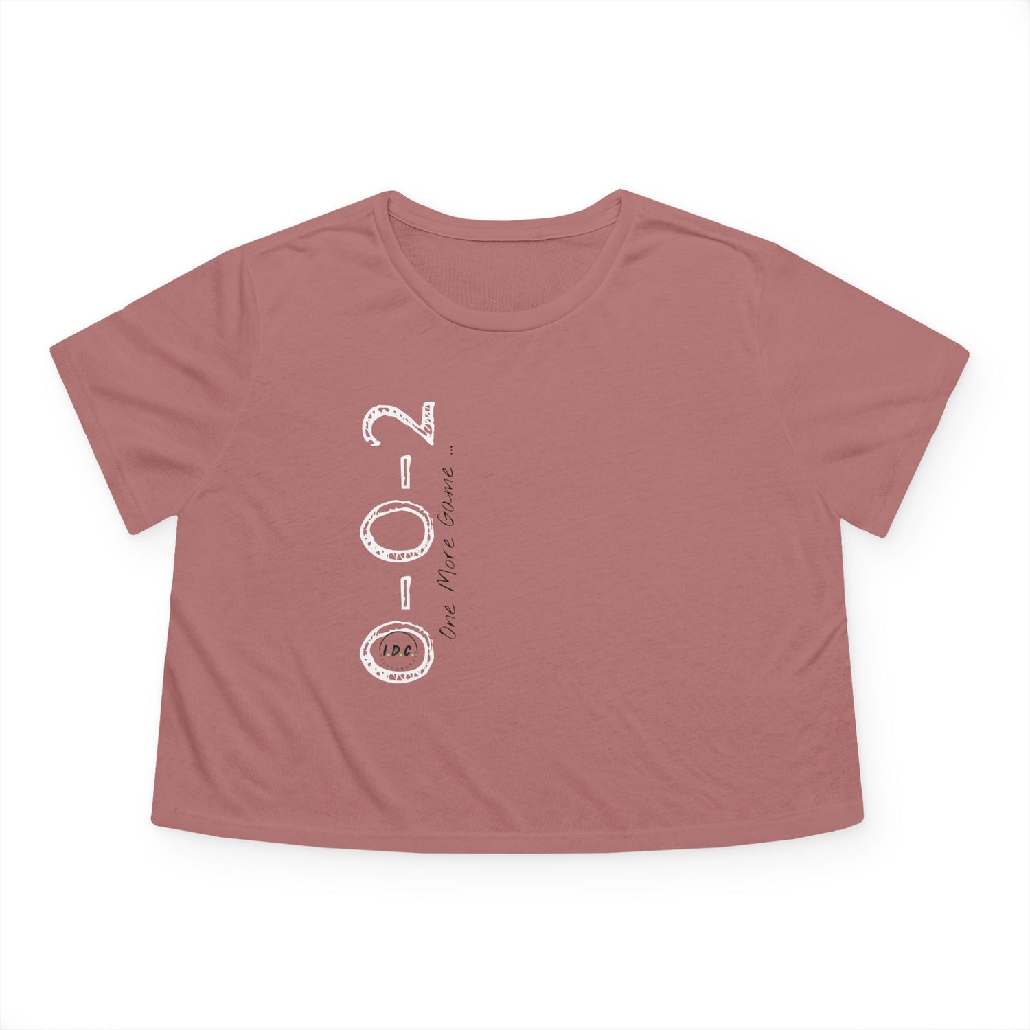 002 Pickleball Women's Flowy Cropped Tee - Just One More Game