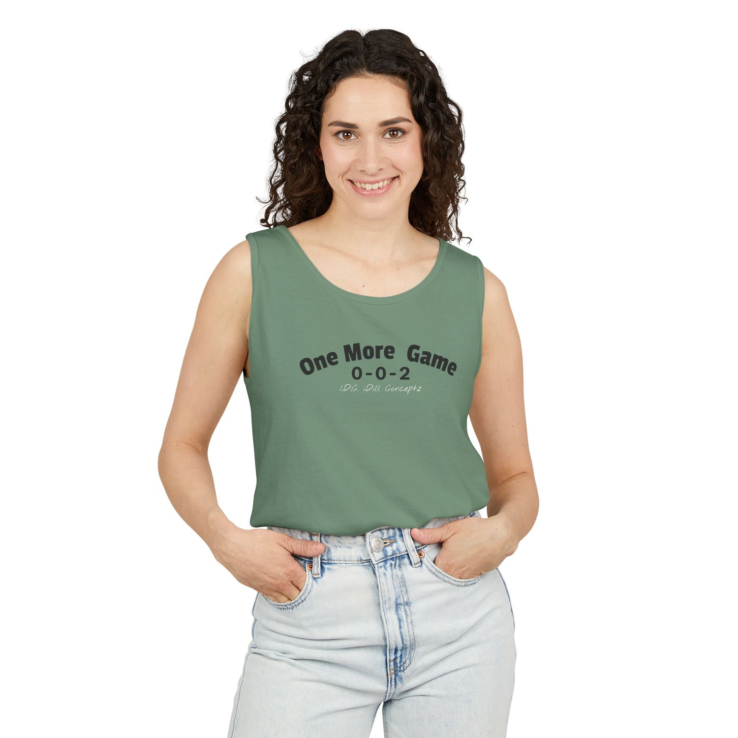 Unisex Pickleball Tank Top - 002 One More Game Design