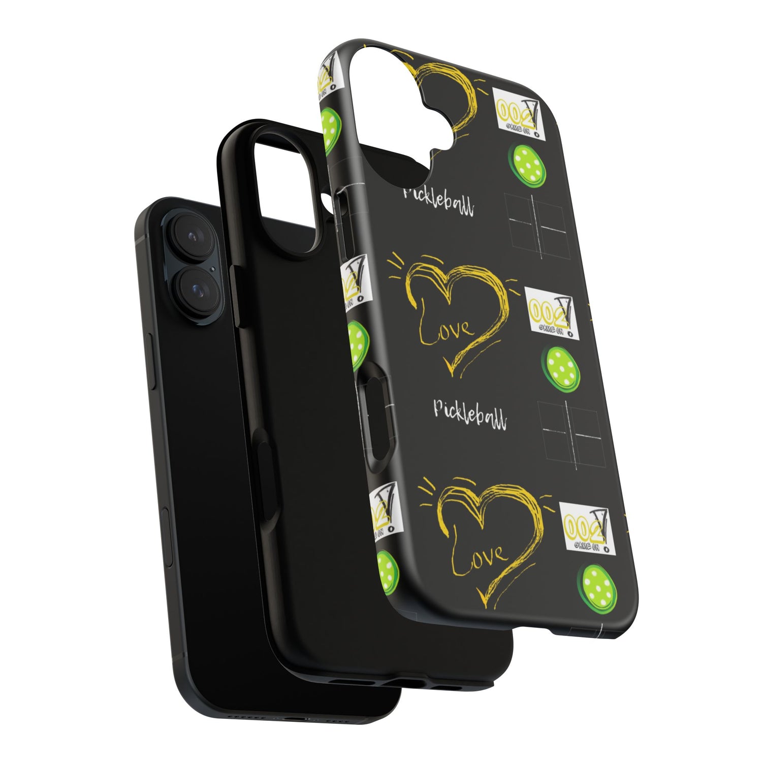 Pickleball Love Tough iPhone Case - Fun & Durable Sport Accessory