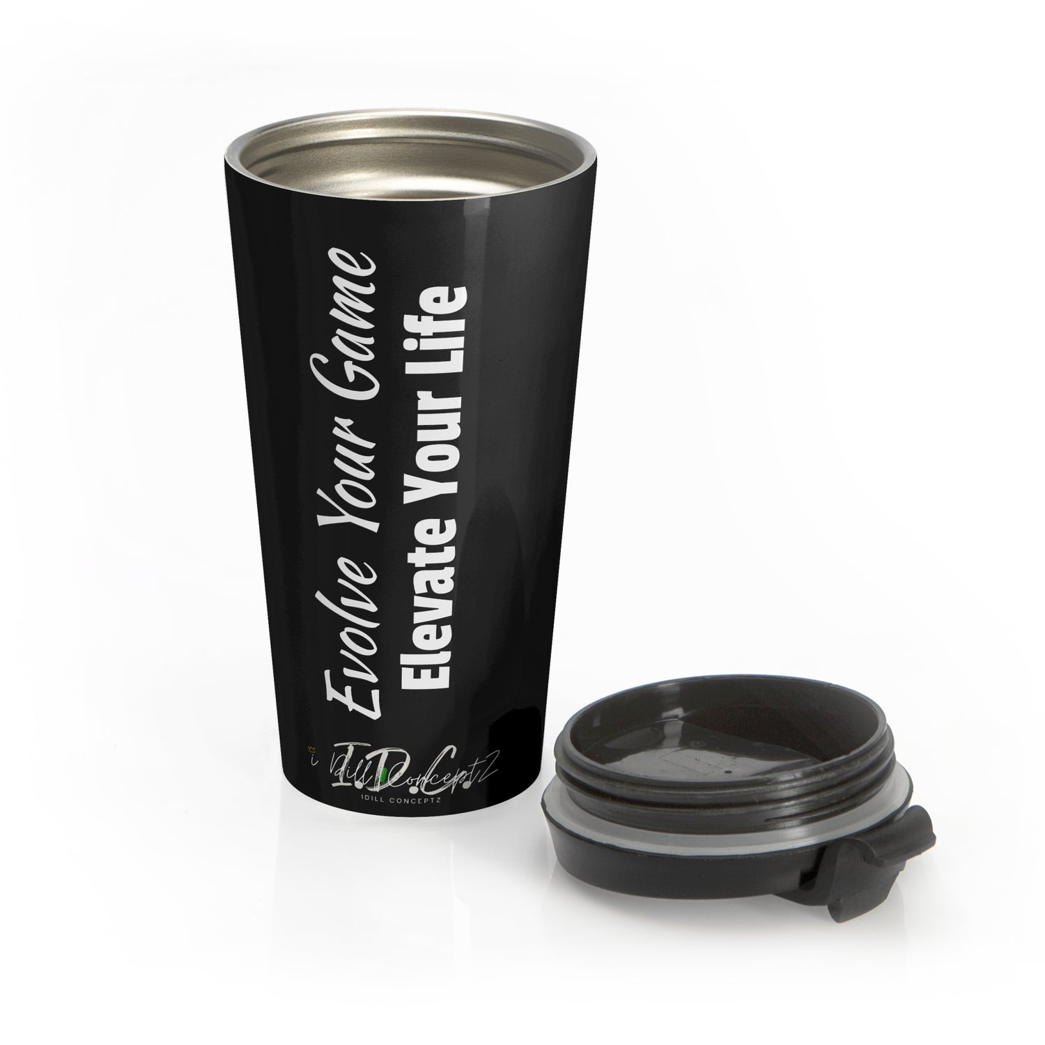 Pickleball Travel Mug - 'Evolve Your Game Elevate Your Life' Design