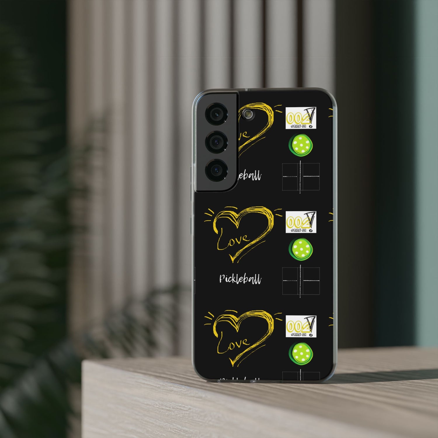 Pickleball Love Flexi Android Samsung Phone Case - Pickleball Phone Case