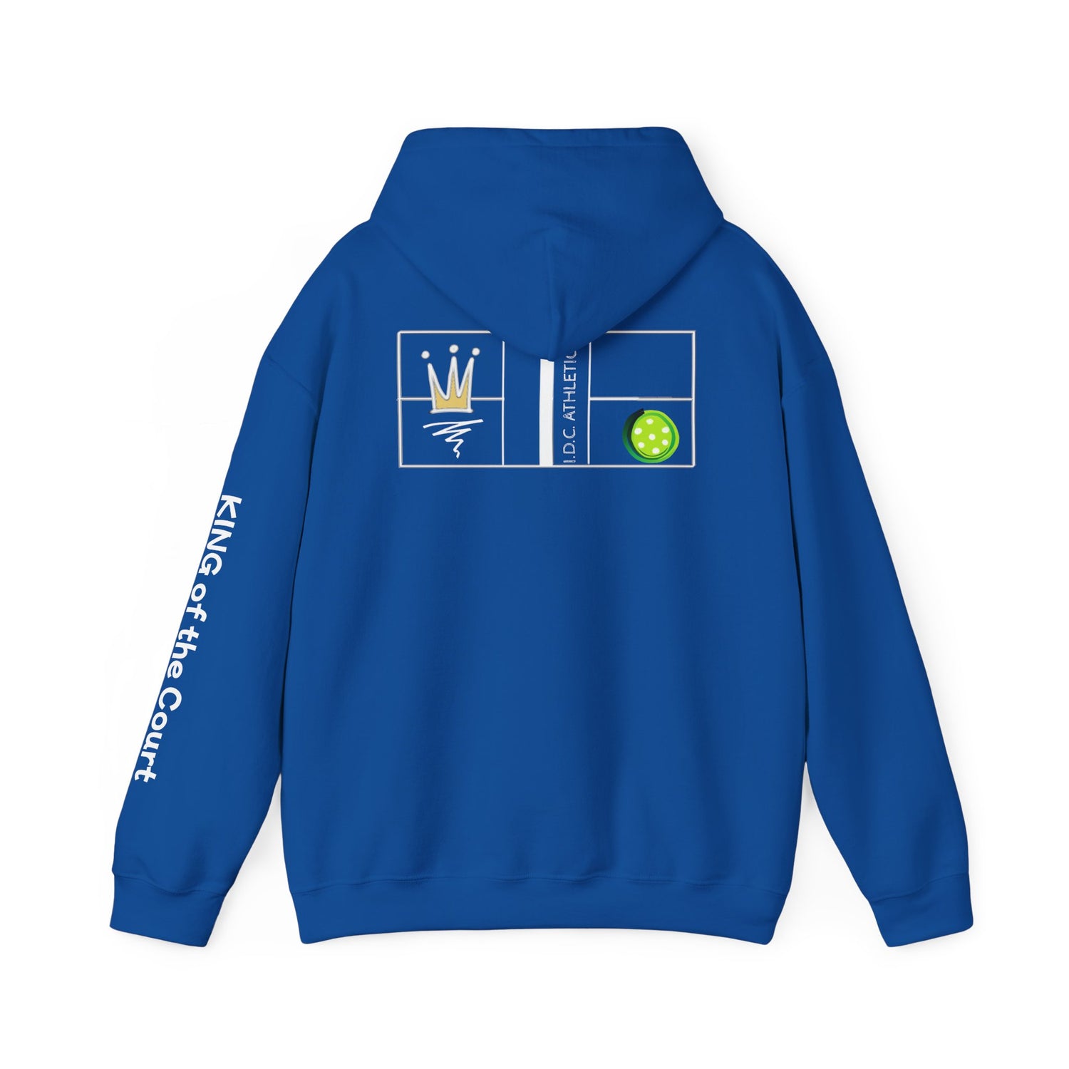 Pickleball Hoodie - King of the Court Design - Men's Sweatshirt