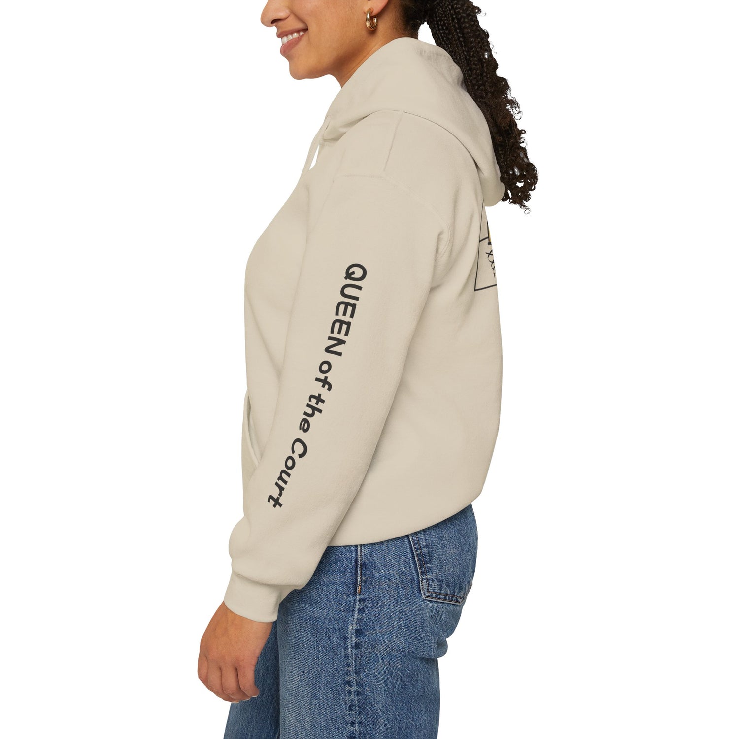 Pickleball Hoodie - Queen of the Court Design - Women's Sweatshirt
