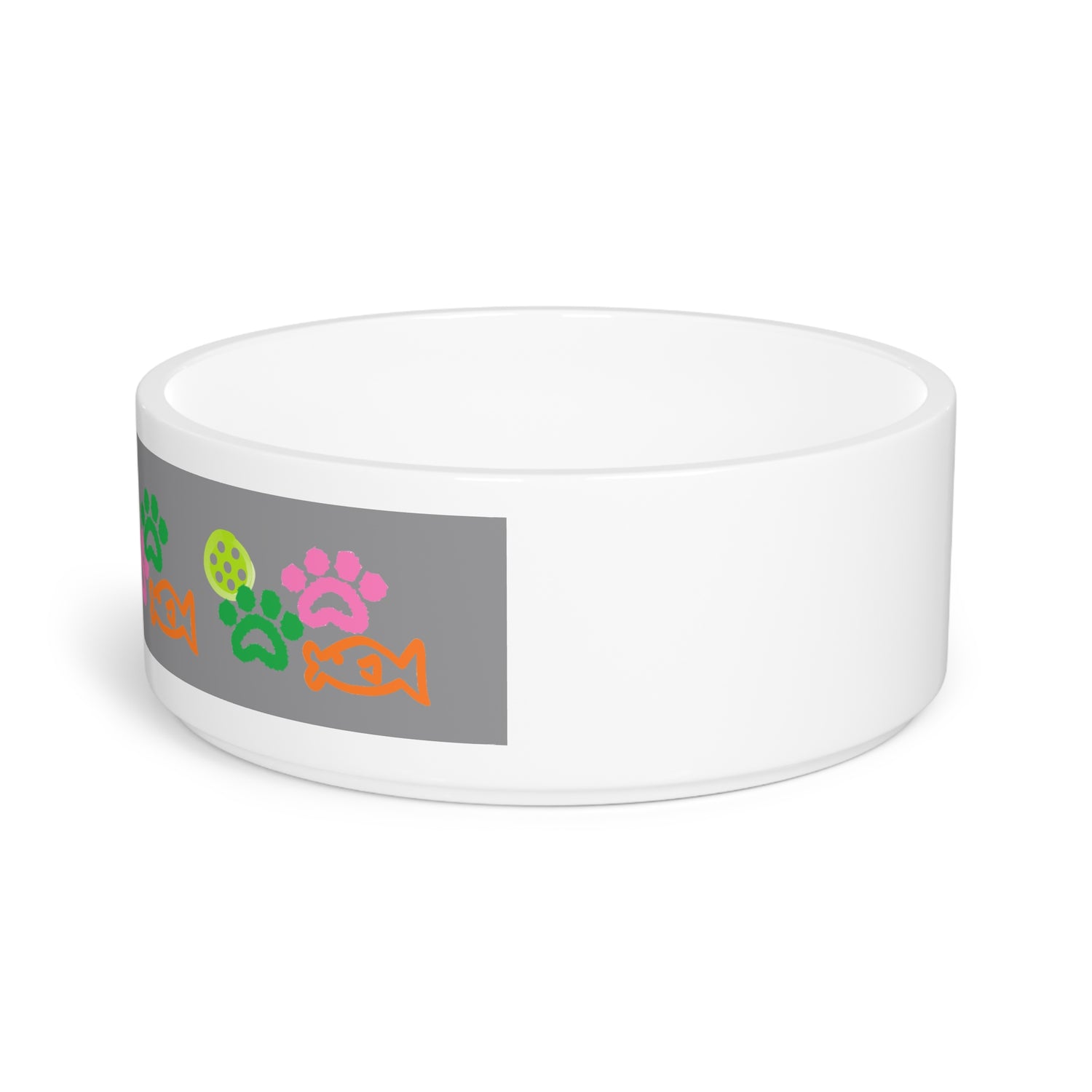 Pet Bowl - Pickleball and Cat Paw Design - Unique Pet Gift