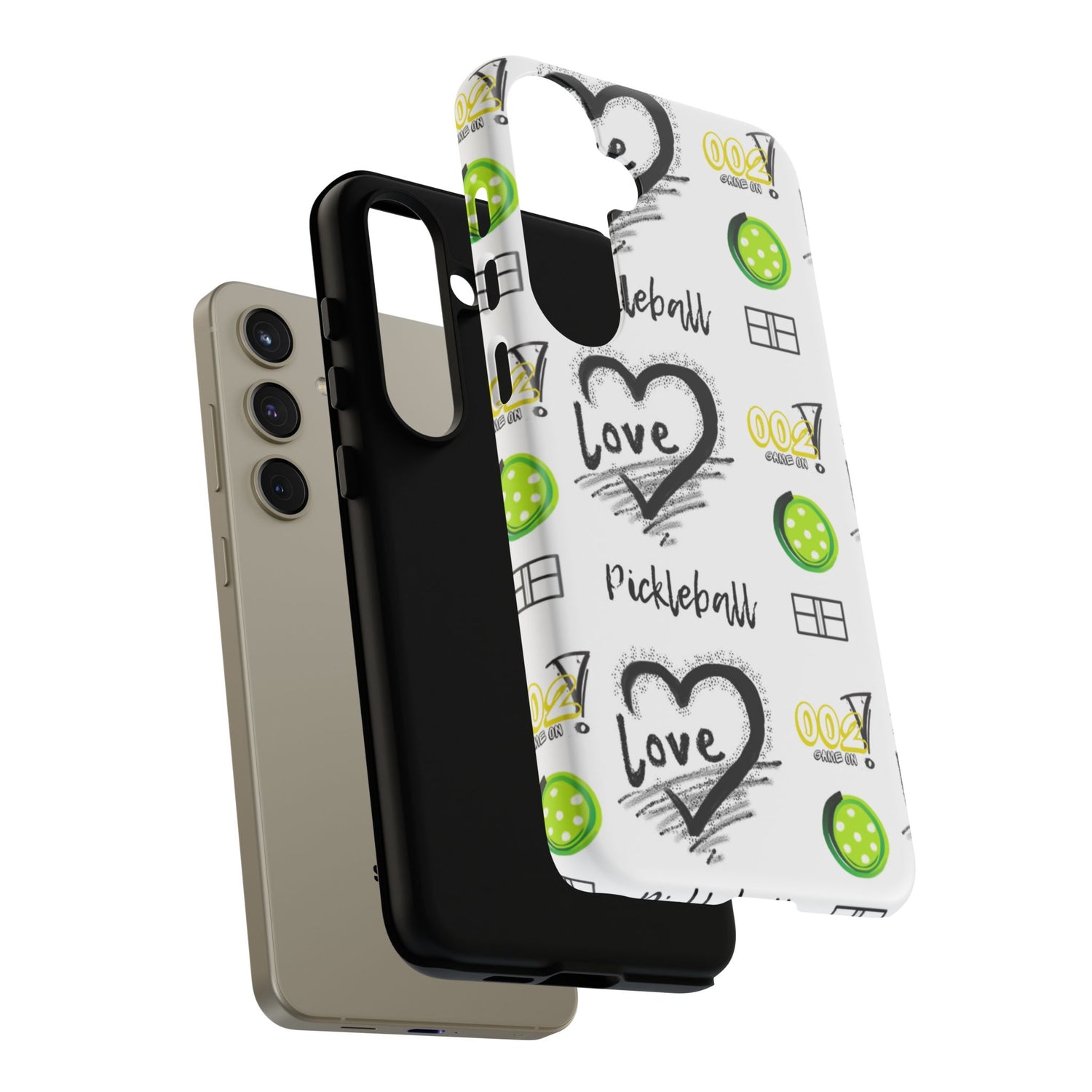 Pickleball Love Tough Android Samsung Phone Case - Fun & Durable Sport Accessory