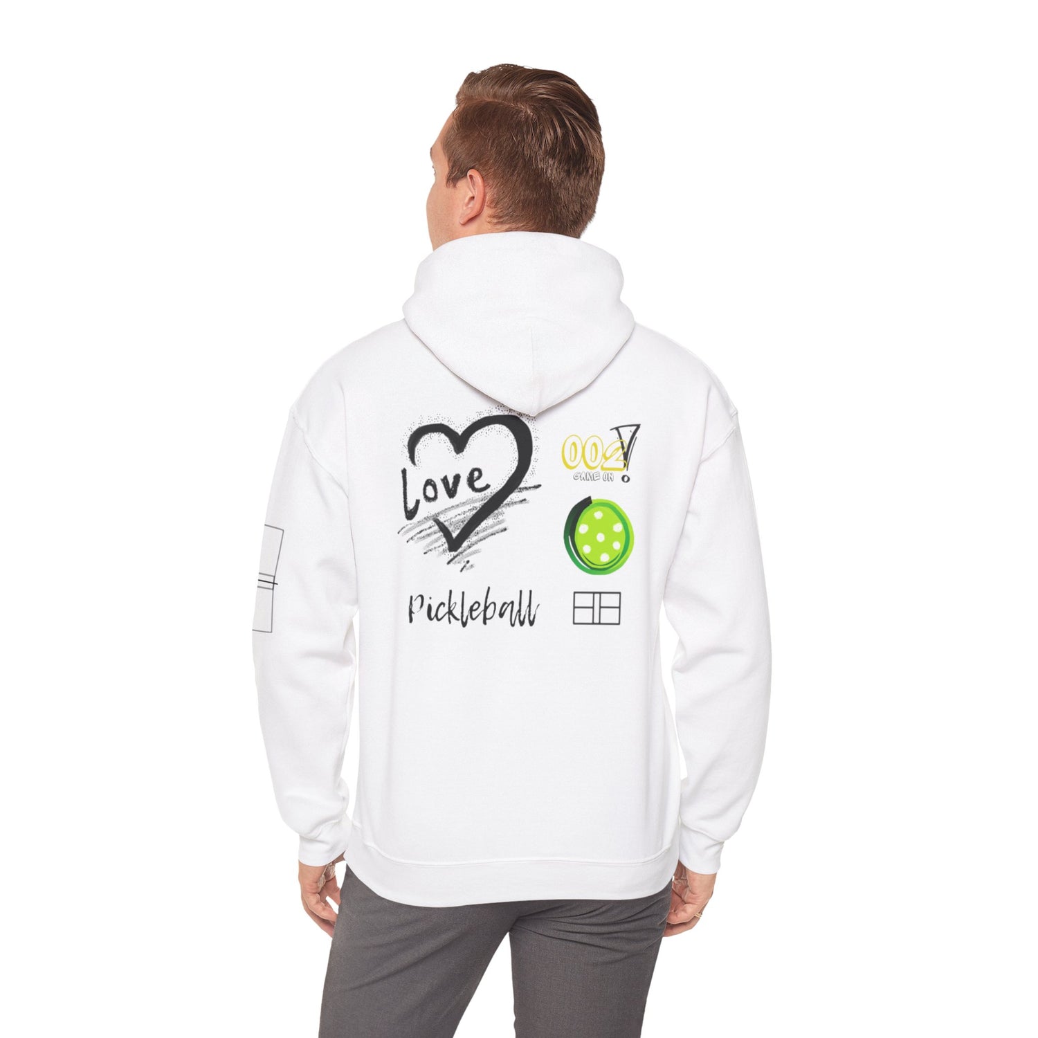 Unisex Pickleball Hoodie Sweatshirt Apparel - LOVE Pickleball