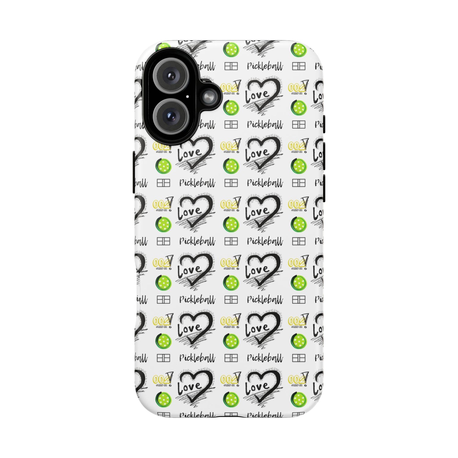 Pickleball Love Tough iPhone Case - Fun & Durable Sport Accessory