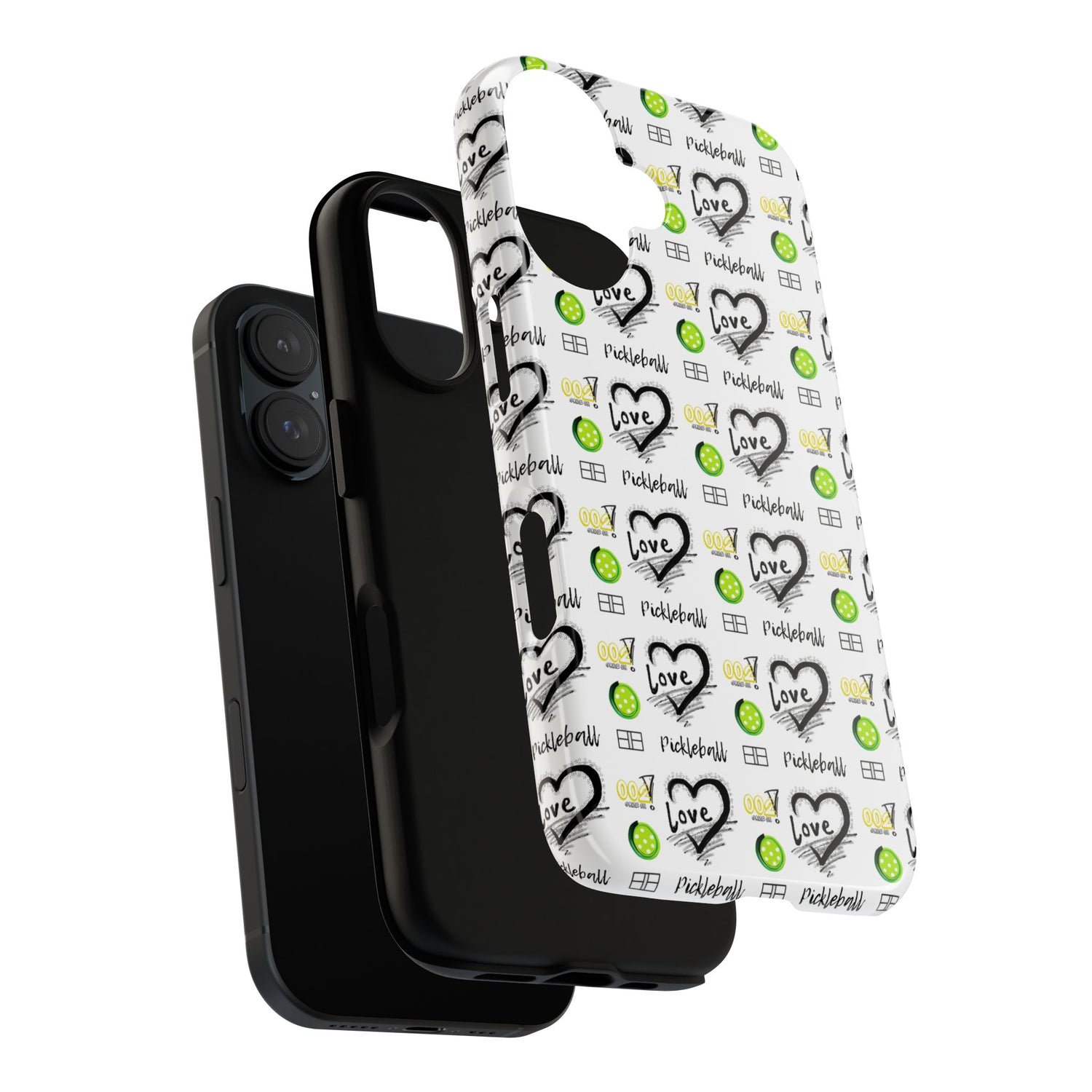 Pickleball Love Tough iPhone Case - Fun & Durable Sport Accessory