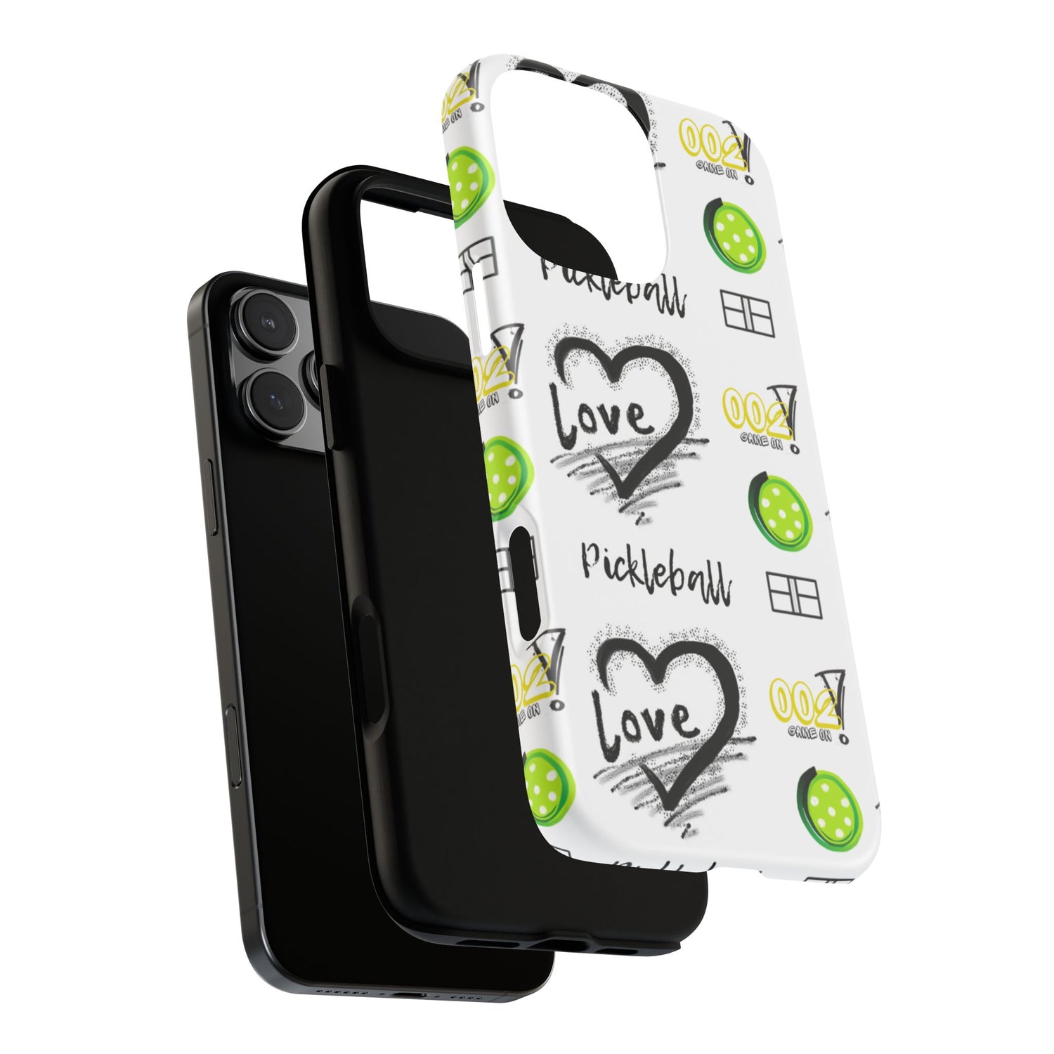 Pickleball Love Tough iPhone Case - Fun & Durable Sport Accessory