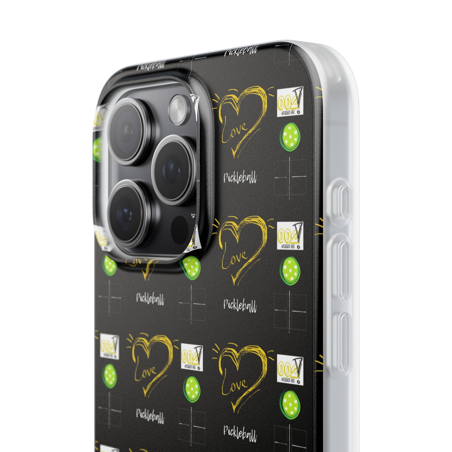 Pickleball Love Flexi iPhone Case - Stylish Phone Protection for Fashion-Forward Individuals