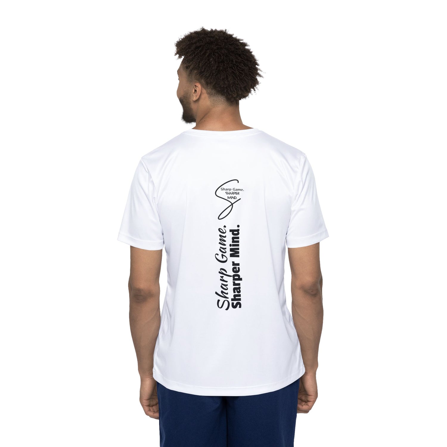 Men's Sports Jersey Tee - Pickleball Sharp Game, Sharper Mind Design