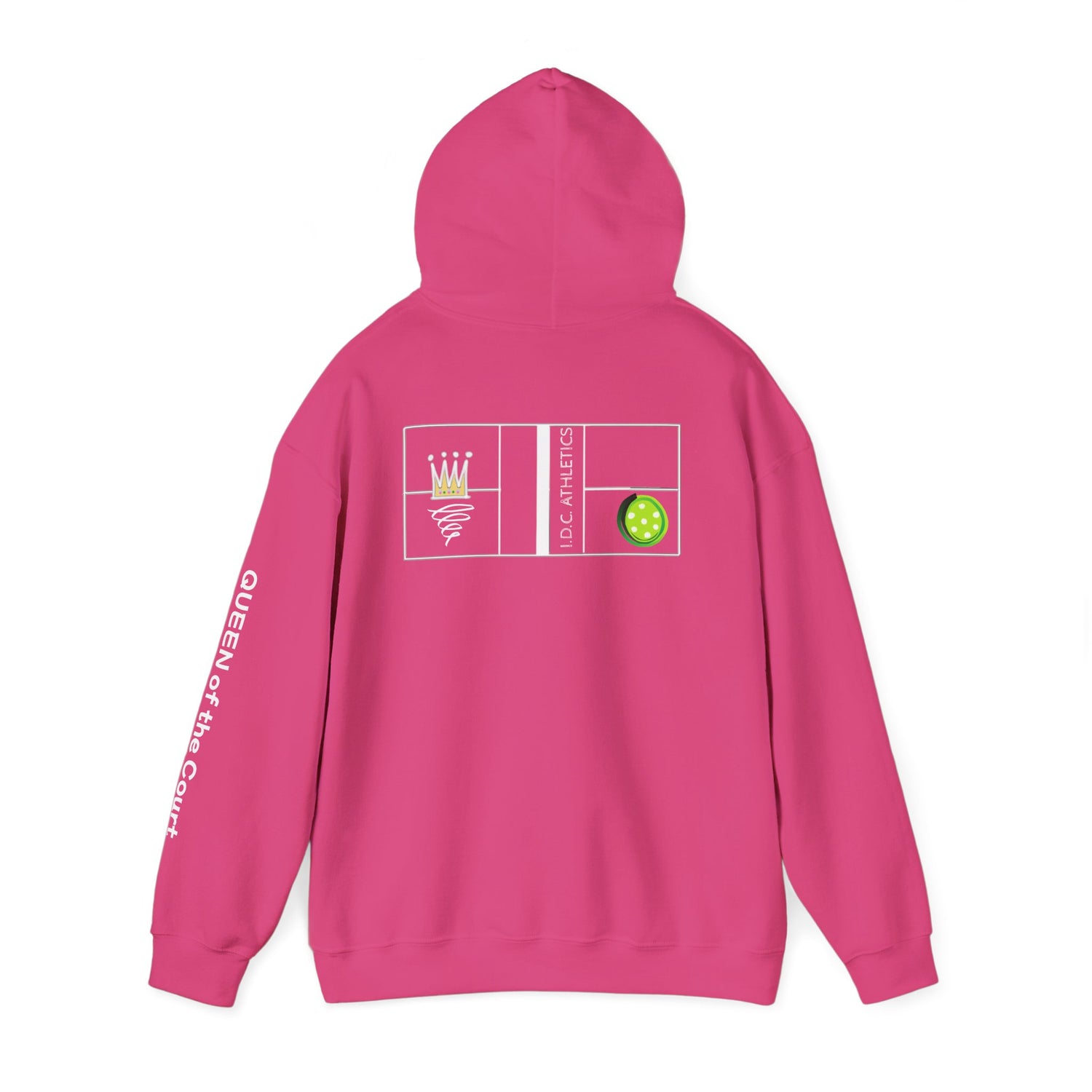 Pickleball Hoodie - Queen of the Court Design - Women's Sweatshirt