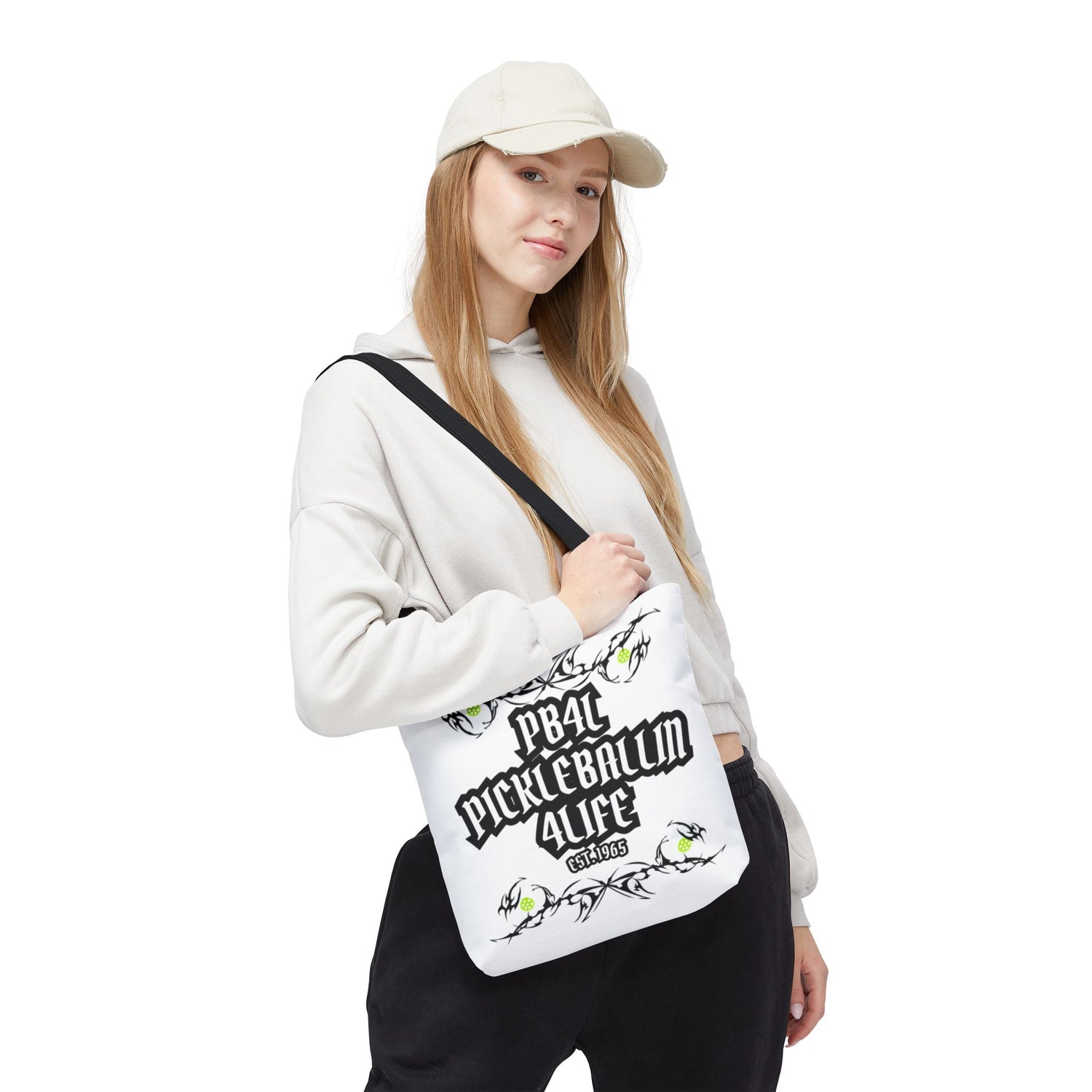 Pickleball Tote Bag - 'PB4L' Design for Enthusiasts and Players