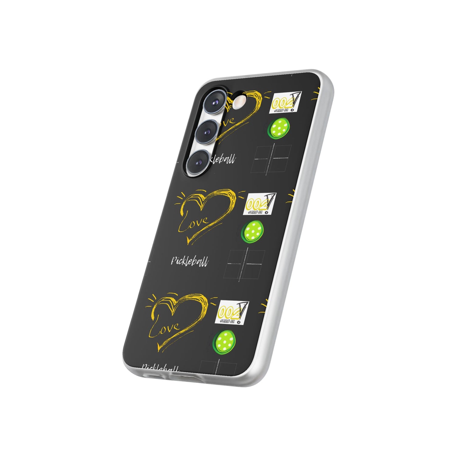 Pickleball Love Flexi Android Samsung Phone Case - Pickleball Phone Case